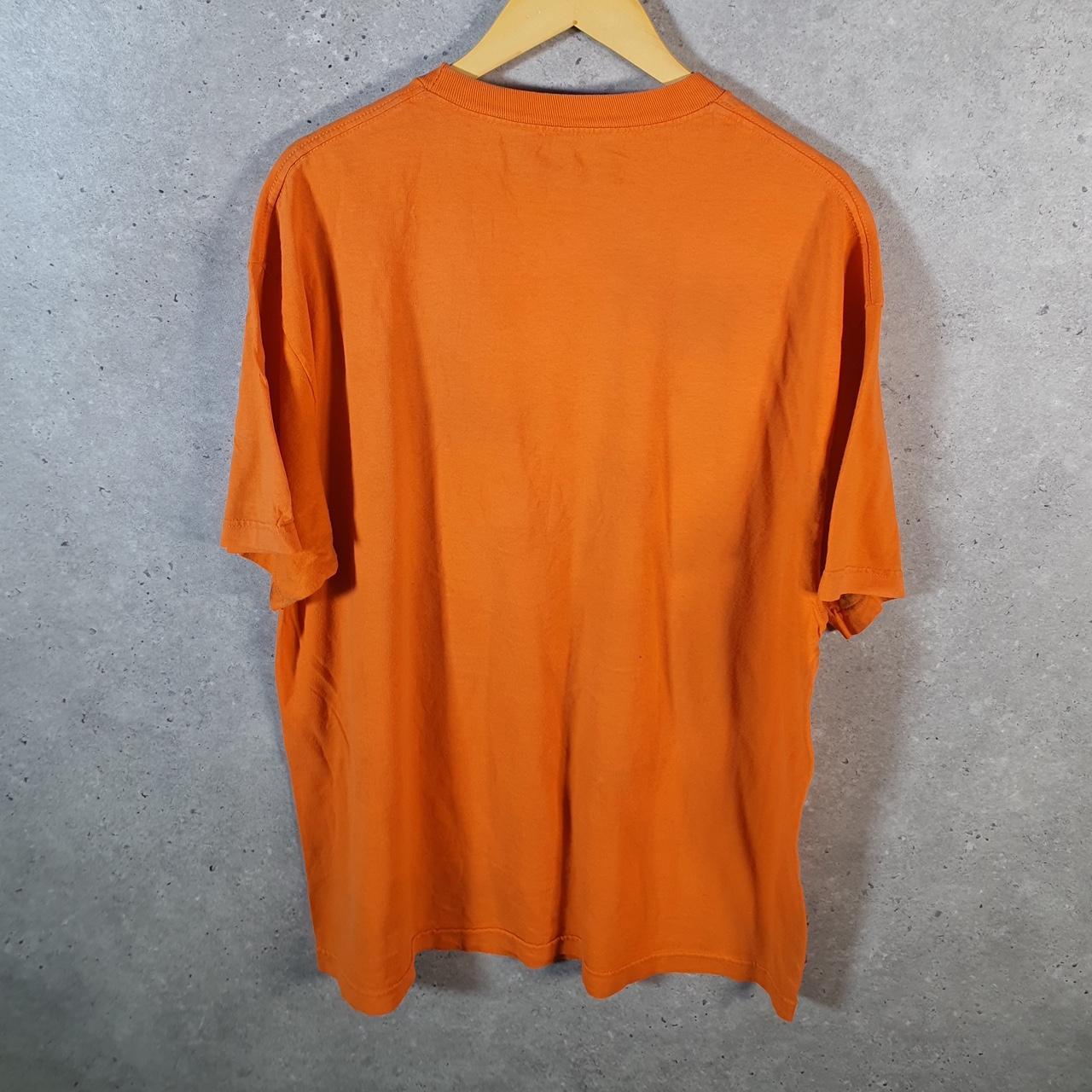 Vintage Nike Air Graphic Spellout T Shirt Men’s XL Orange Swoosh Athletic