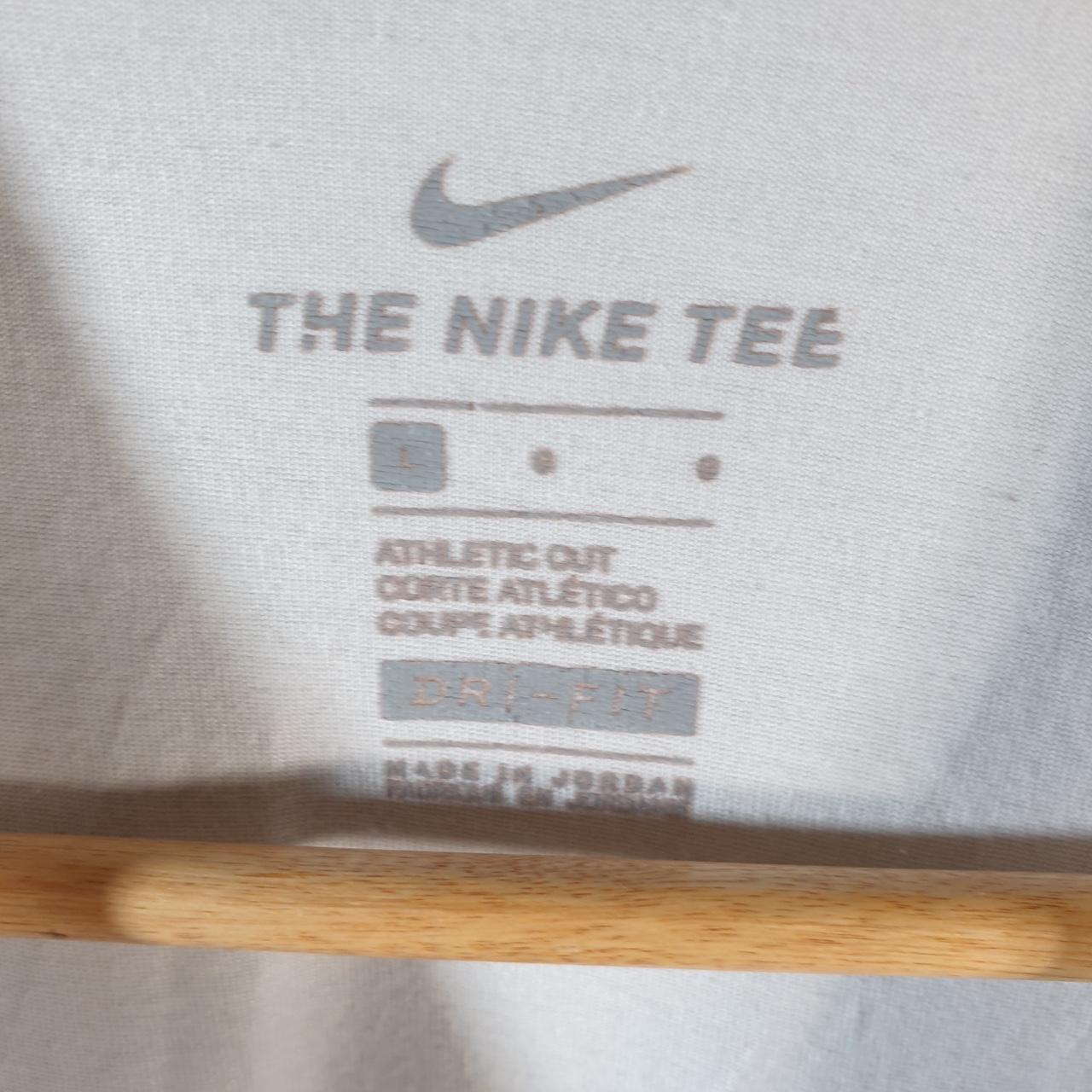 Vintage Nike Just Buckets Spellout T Shirt Men’s Large White Logo Swoosh Athletic