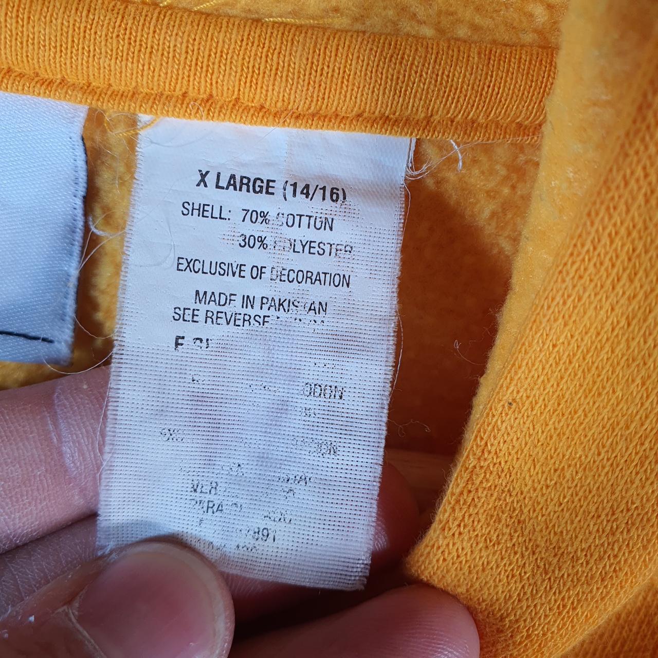 Vintage NFL Green Bay Packers Hoodie Youth XL Yellow Pullover USA Pro Sport