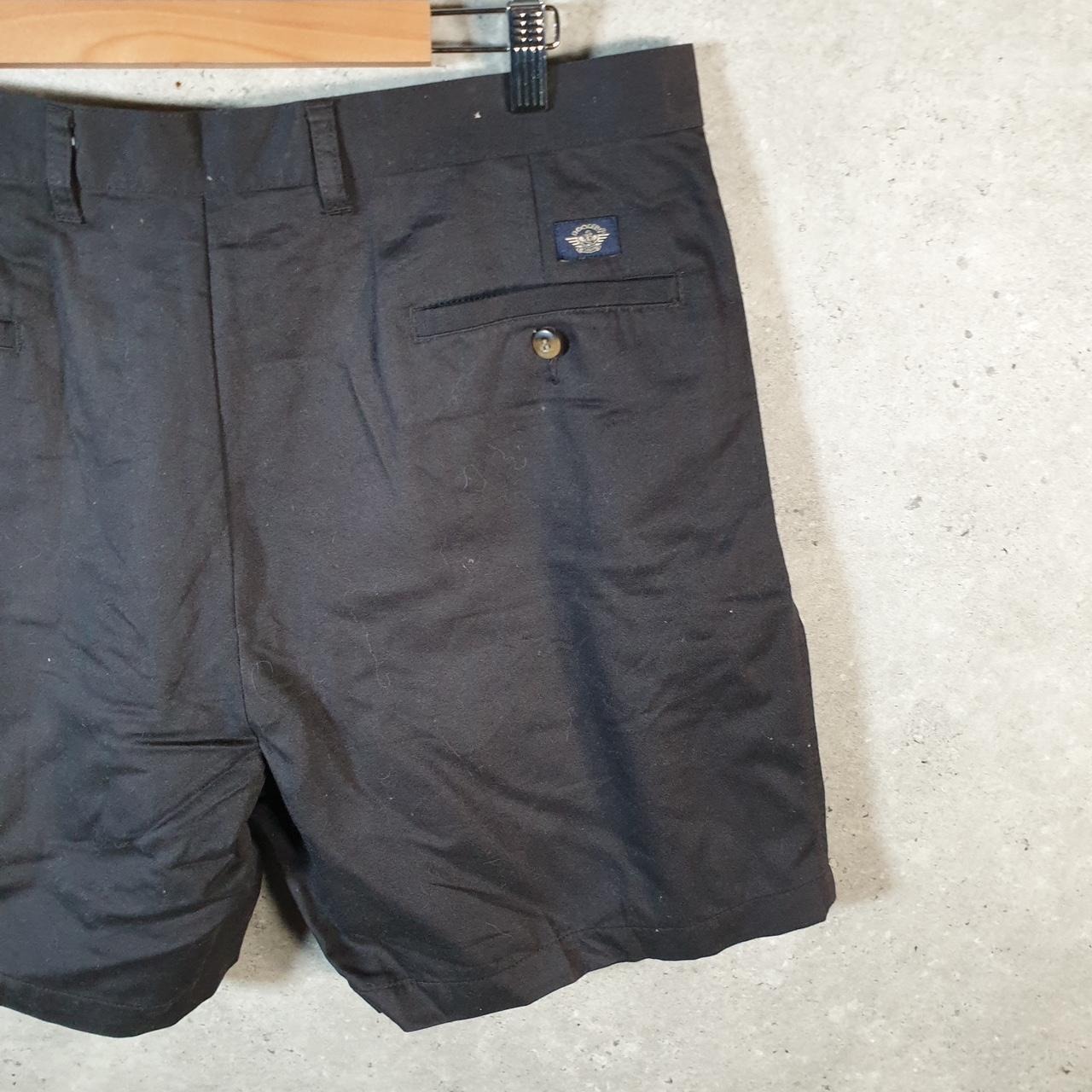 Vintage Dockers Chino Shorts Jorts Cargo Men’s W38 Black Baggy Cotton