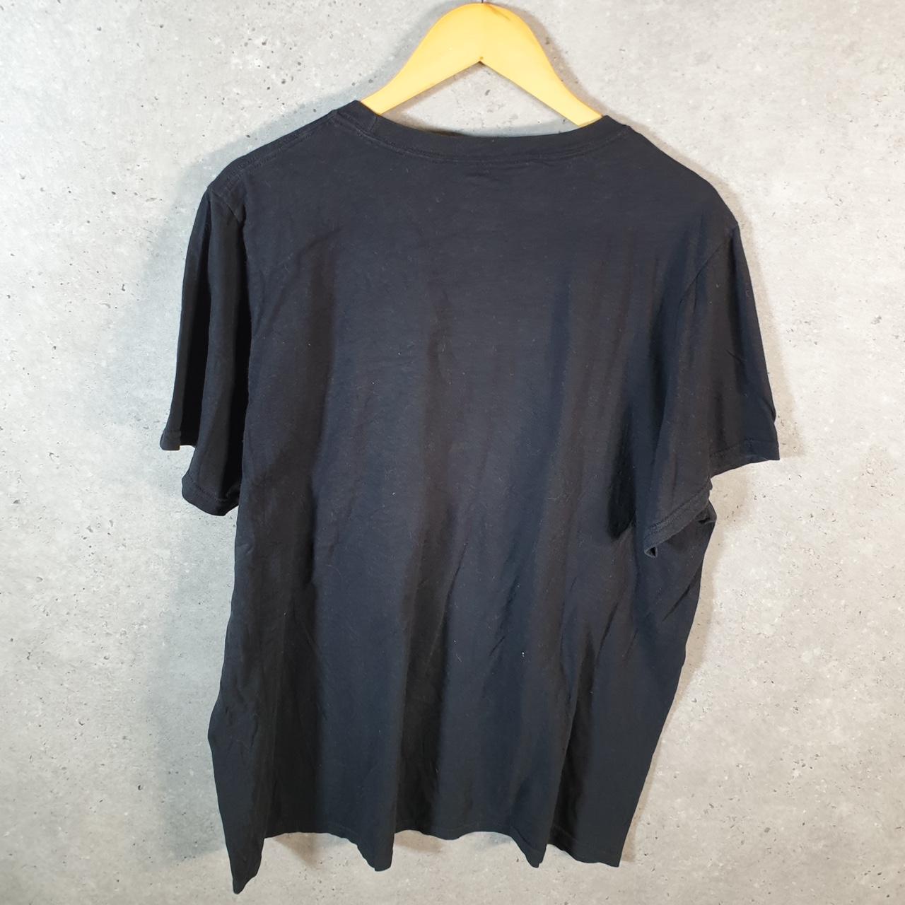 Vintage Adidas Amplifier Spellout T Shirt Men’s XL Black Three Stripes Logo Athletic