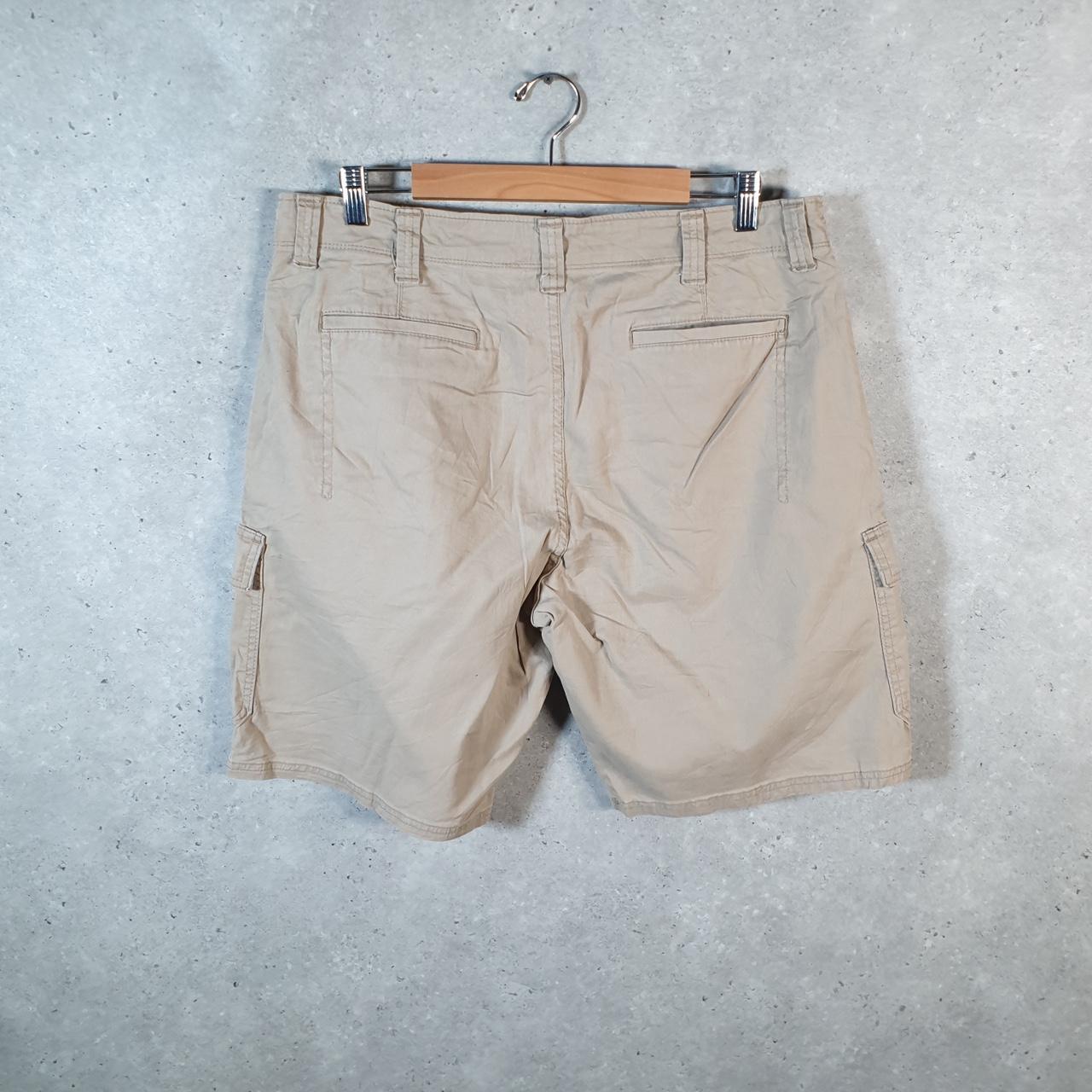 Vintage Wrangler Shorts Jorts Cargo Men’s W34 Brown Chino Pockets Baggy Cotton