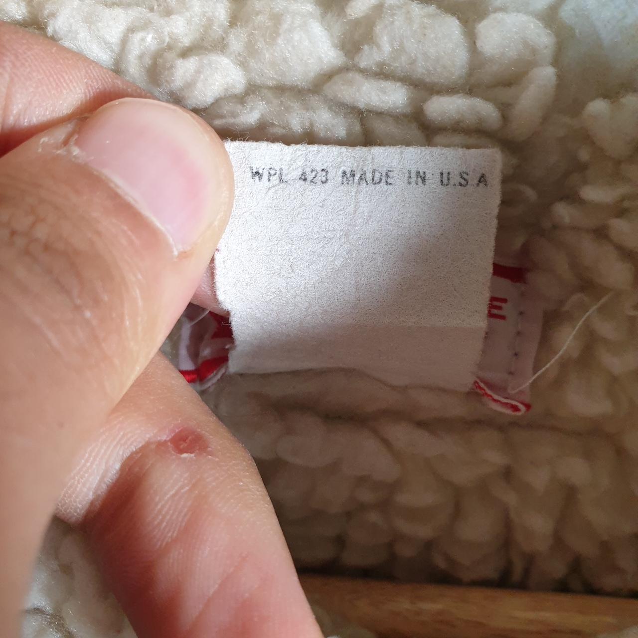 Vintage Levis Denim Jean Trucker Sherpa Jacket Mens Small Blue Sherling USA