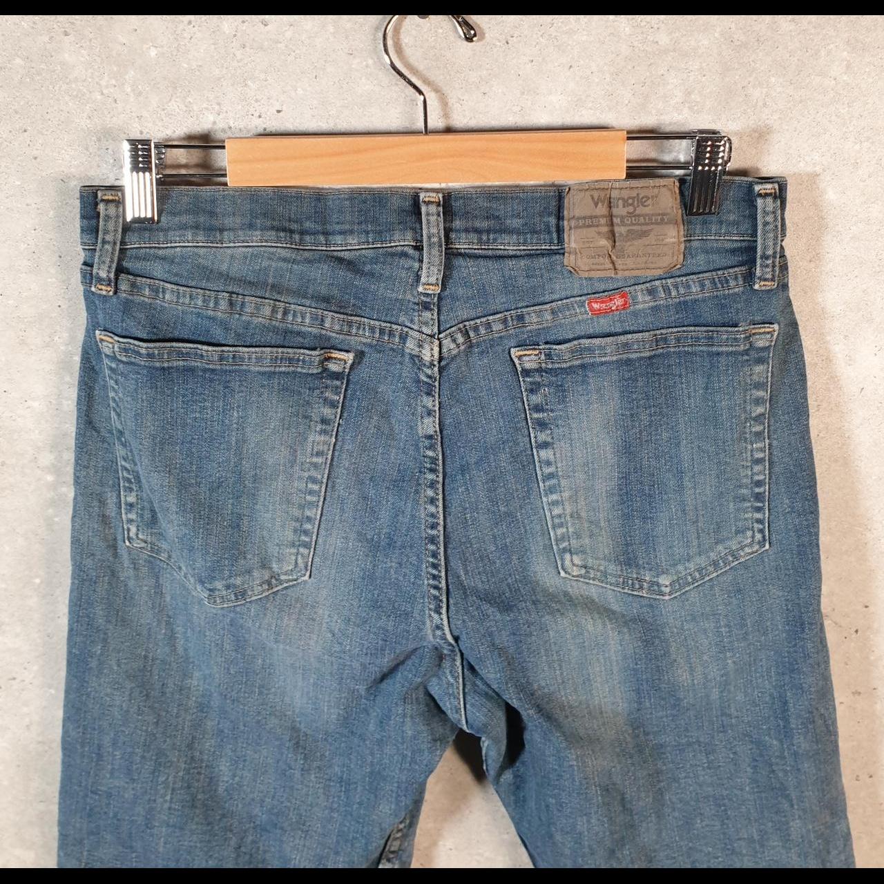 Vintage Wrangler Denim Shorts Jorts Cargo Men’s W32 Blue Baggy Cotton