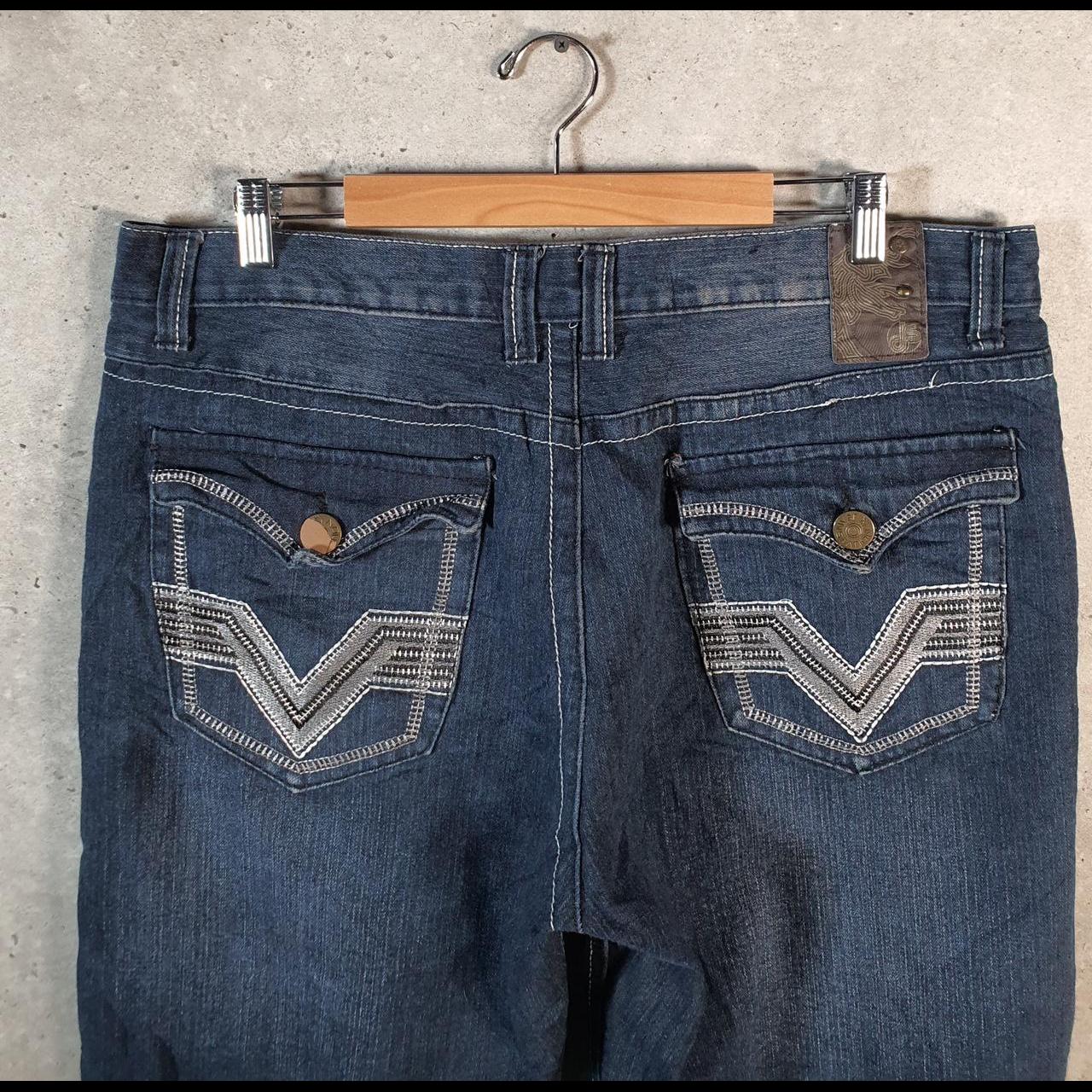 Vintage Jean Station Baggy Y2K Hip Hop Jorts Shorts Mens W38 Blue Denim USA A4678