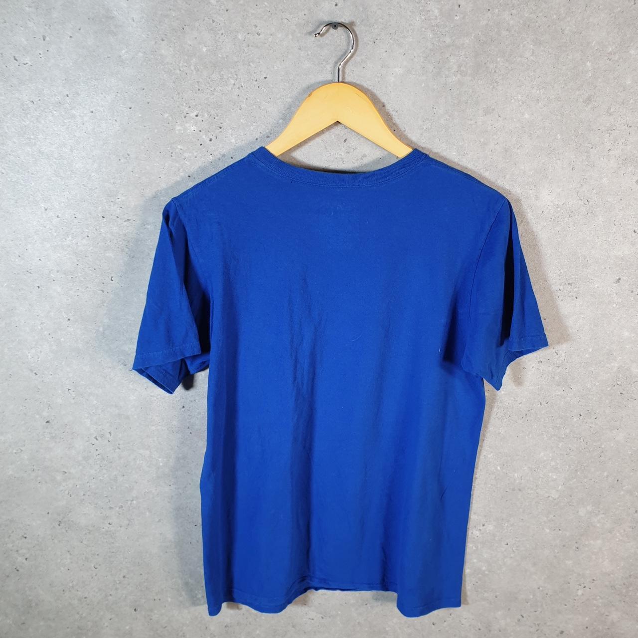 Vintage Adidas Go To Tee T Shirt Men’s Medium Blue Three Stripes Logo Athletic