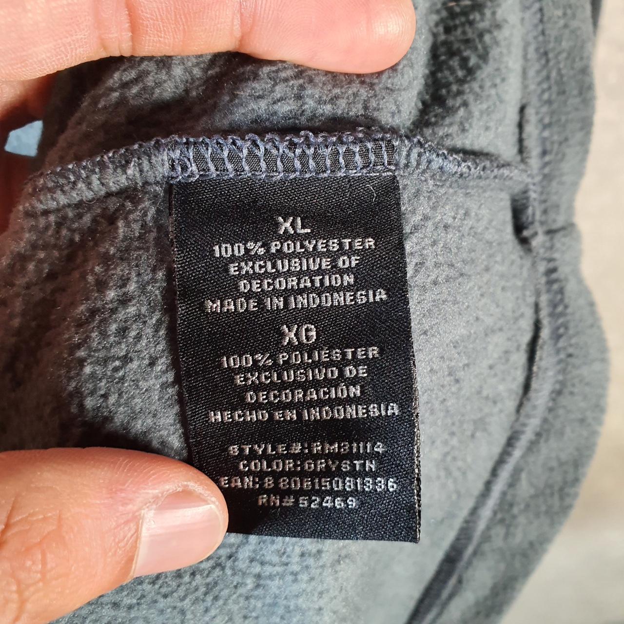 Vintage Starter Fleece Sweatshirt Jacket Mens XL Grey Full Zip Embroidered Logo