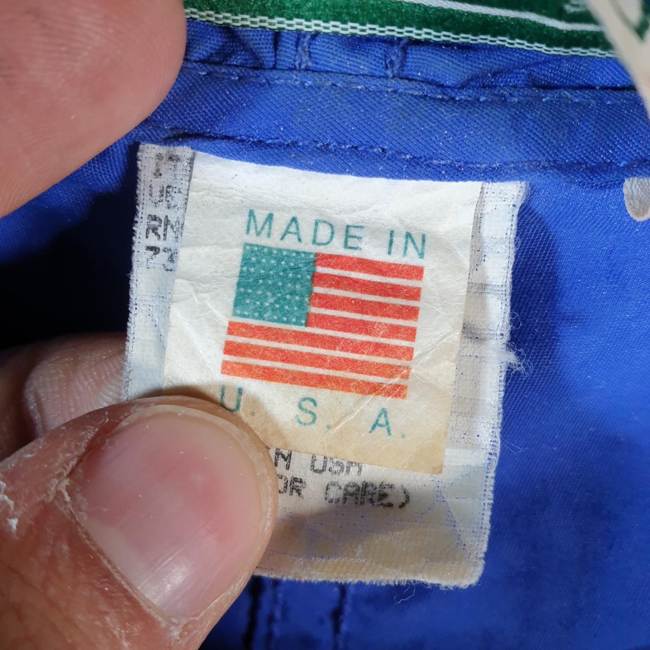 Vintage L.L. Bean USA Outdoors Nylon Jacket Mens XL Blue Waterproof Hooded