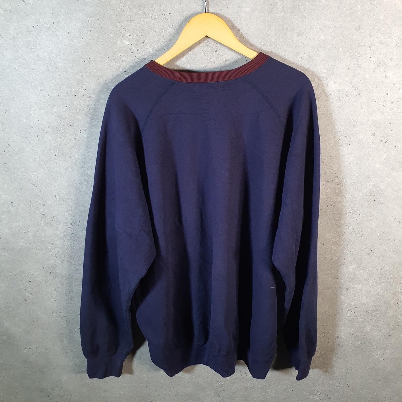 Vintage Ralph Lauren Polo Sweatshirt Men’s XL Navy Blue Cotton Pullover Pony