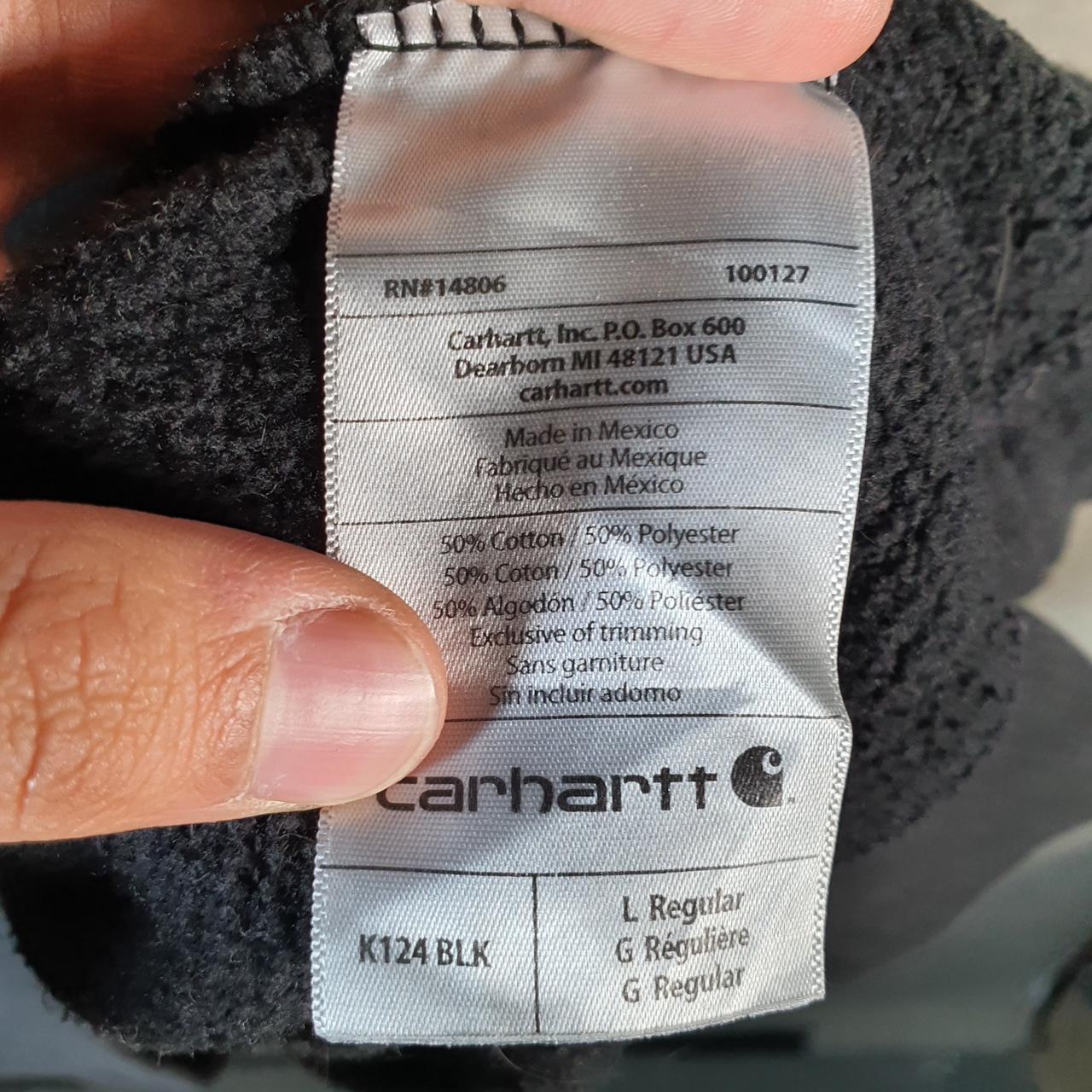 Vintage Carhartt Sweatshirt Mens Large Black Pullover Blank USA Original Fit