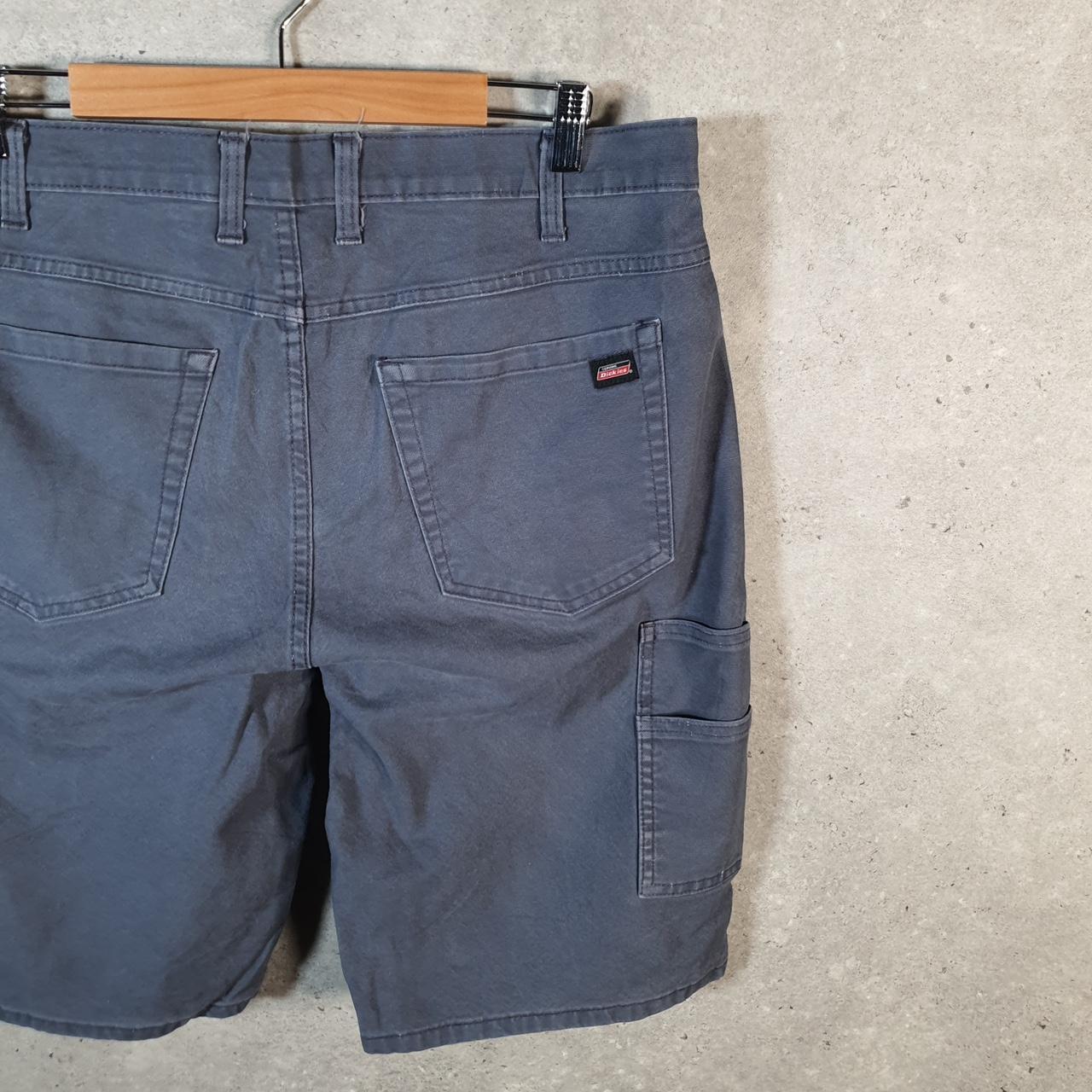 Vintage Dickies Baggy Chino Shorts Jorts Cargo Mens W36 Blue Relaxed Fit