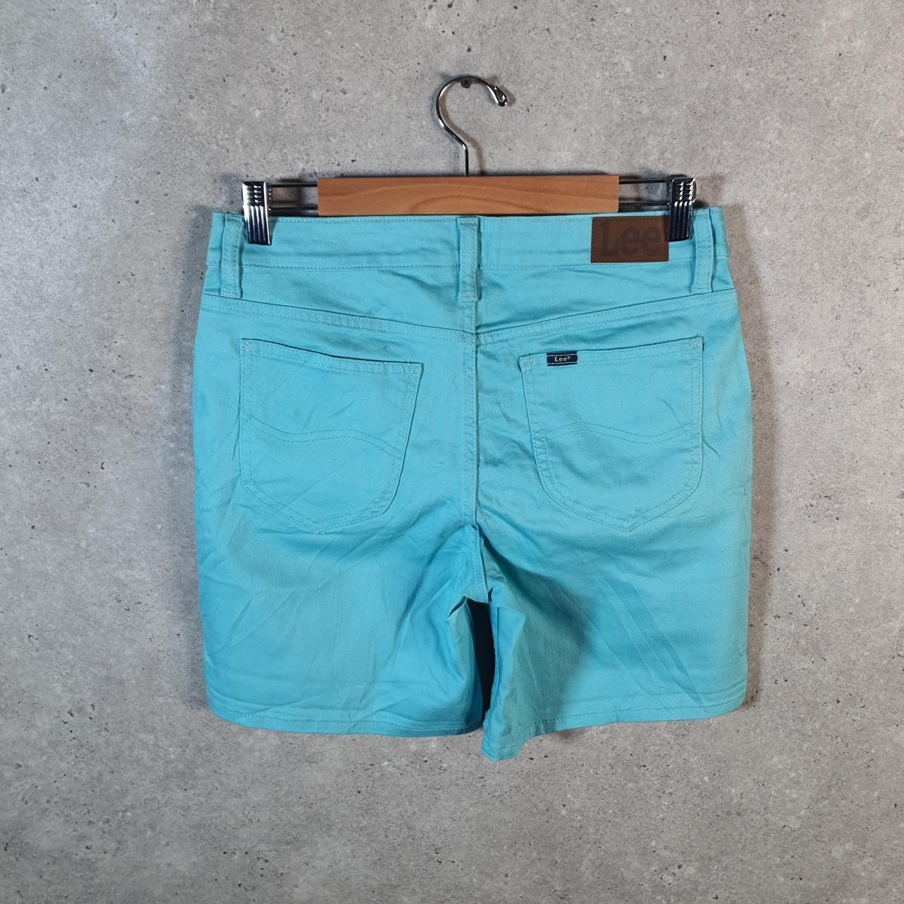 Vintage Lee Baggy Shorts Jorts Cargo Womens W30 Blue Relaxed Cargo