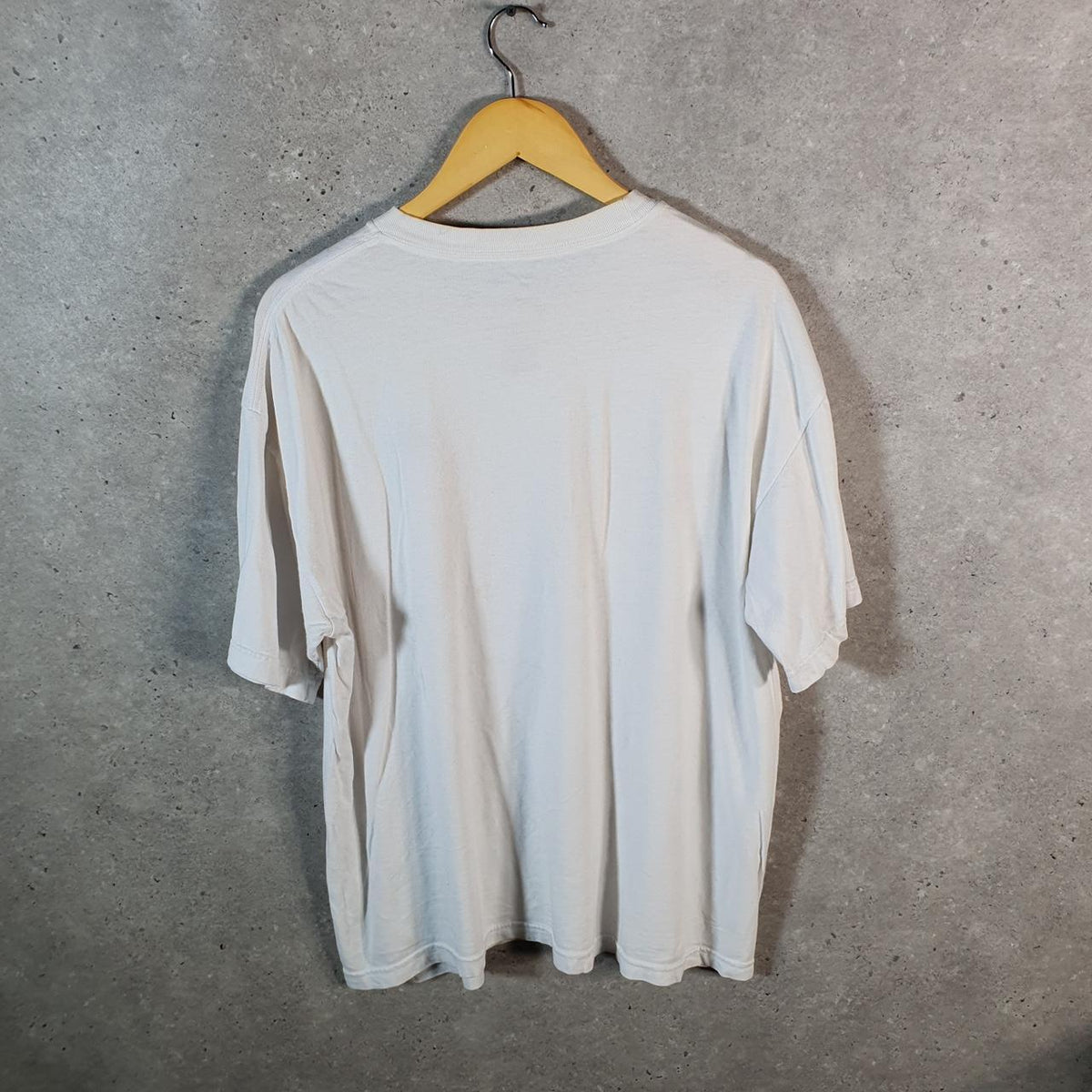 Vintage Adidas T Shirt Men’s Large White Three Stripes Athletic
