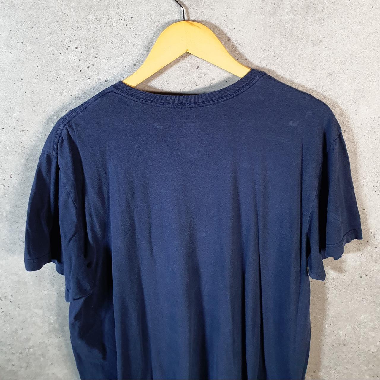 Vintage Ralph Lauren Polo T Shirt Men’s Large Blue Embroidered Pony Classic Fit C9128