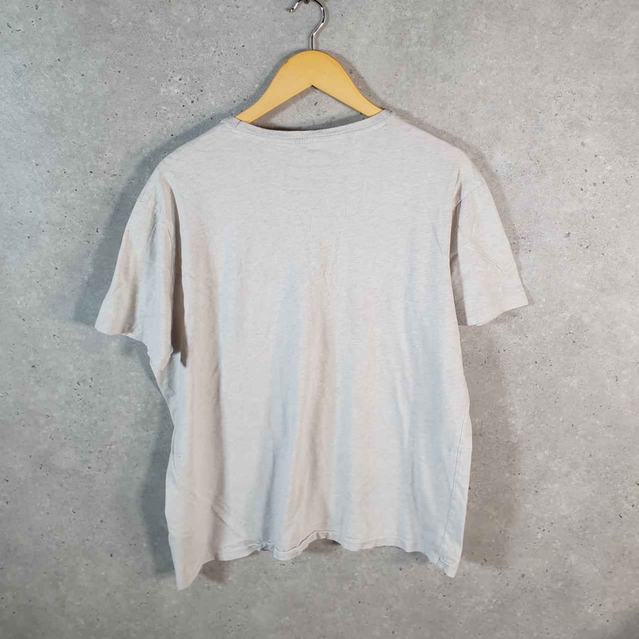 Vintage Ralph Lauren Polo T Shirt Men’s Large Grey Embroidered Classic Fit Pony C8591