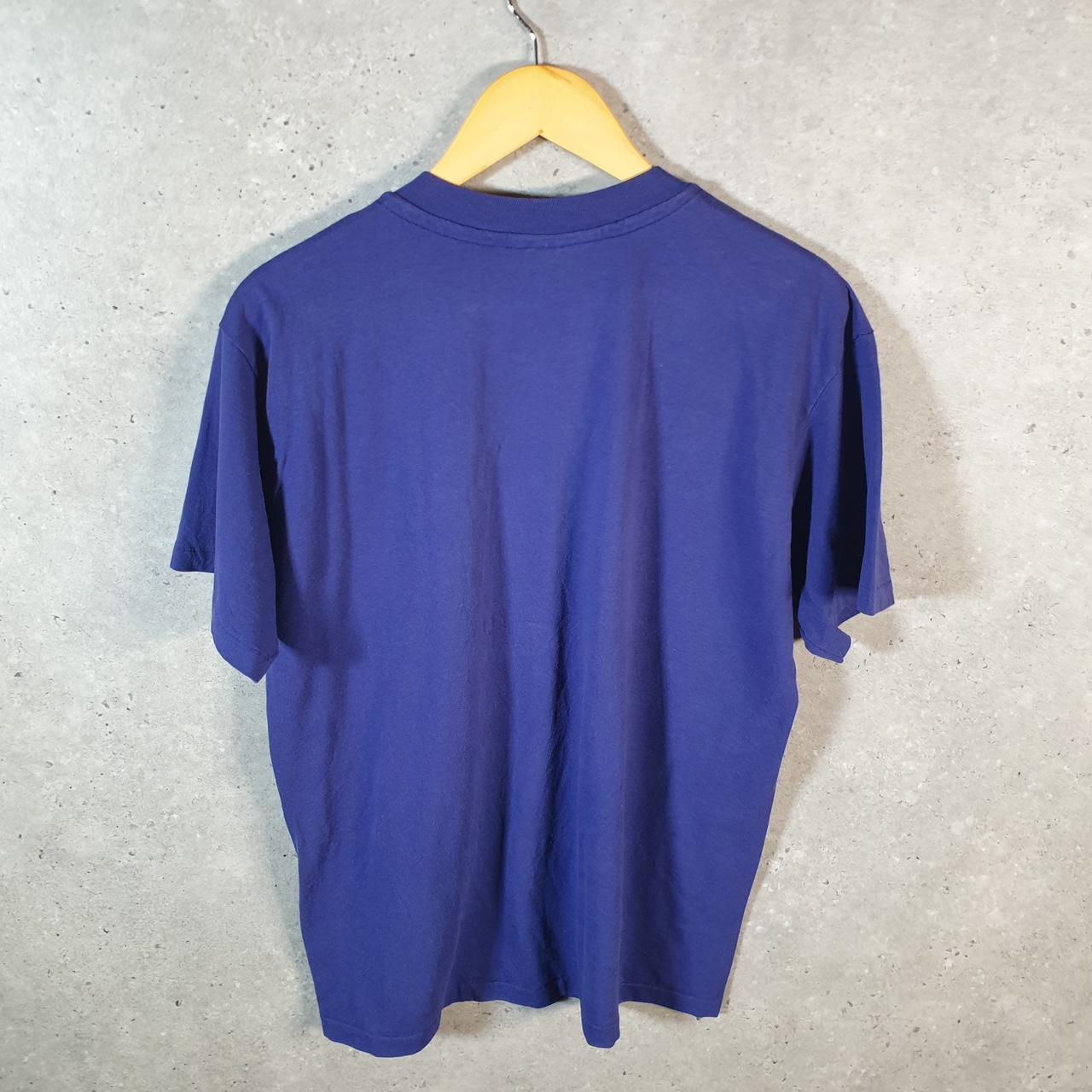 Vintage Hanes Savannah 1992 USA Single Stitch T Shirt Men’s Large Purple