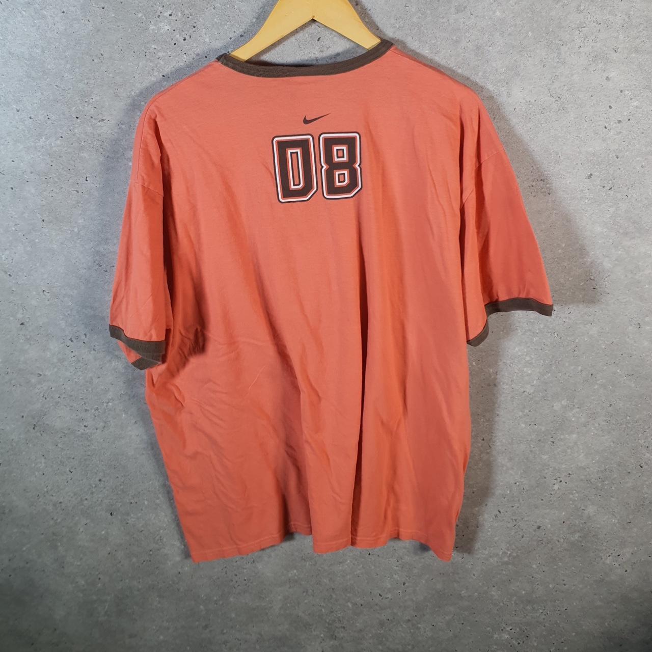 Vintage Nike 90s Silver Tag Netherlands T Shirt Mens 2XL Orange Logo Swoosh Athletic