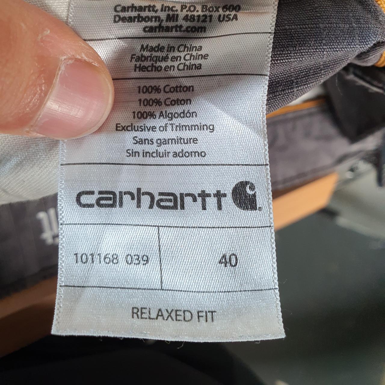 Vintage Carhartt Baggy Carpenter Shorts Jorts Cargo Men’s W40 Grey Relaxed Fit Workwear A4717