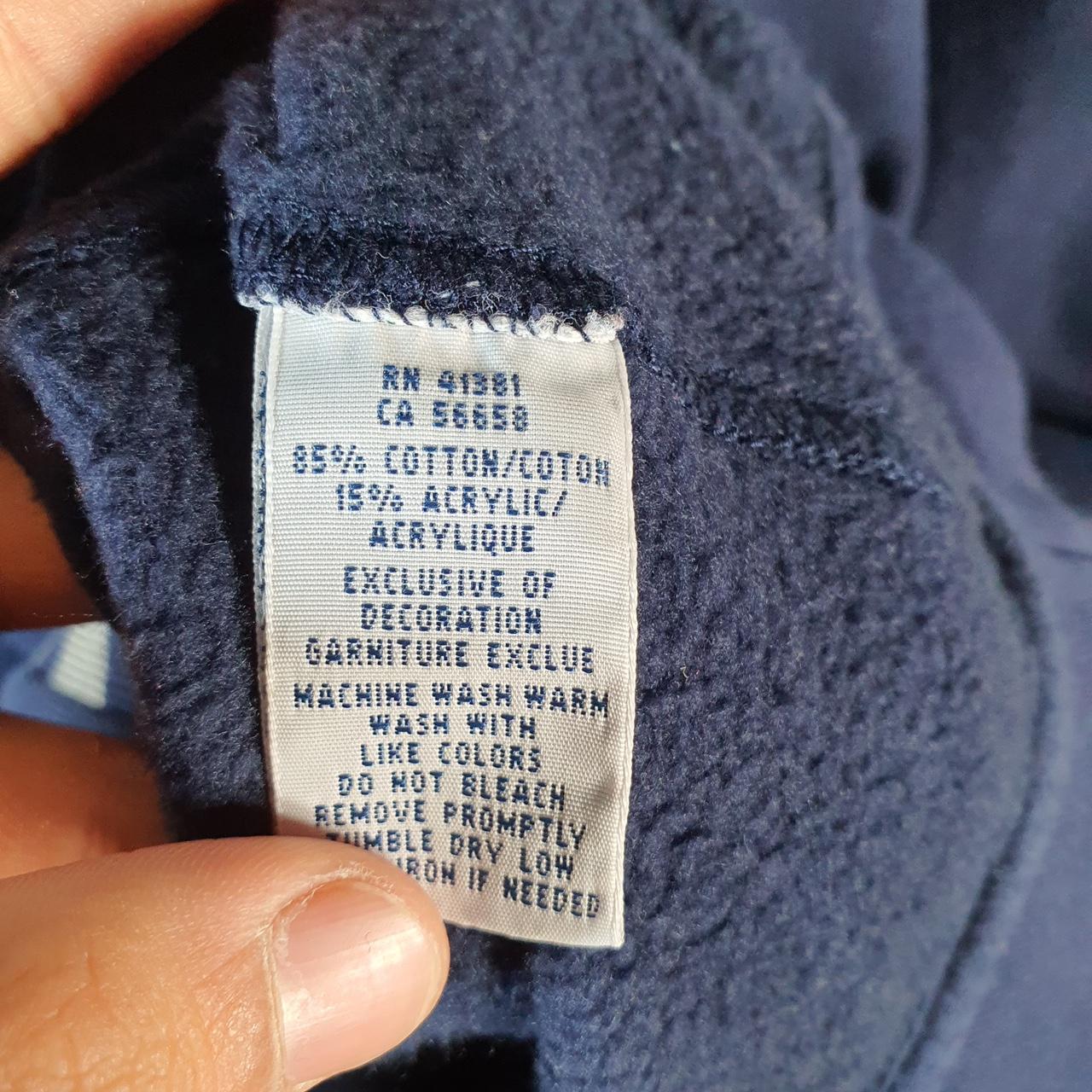 Vintage Ralph Lauren Polo Sweatshirt Men’s Large Navy Blue Cotton Full Zip Pony