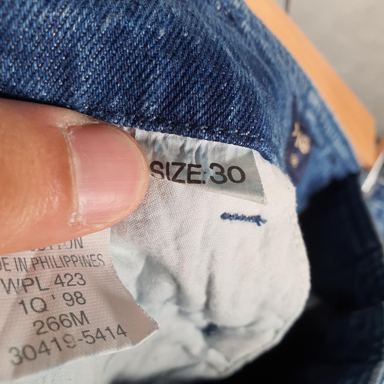 Vintage Dockers Denim Shorts Jorts Cargo Men’s W30 Blue Baggy Cotton