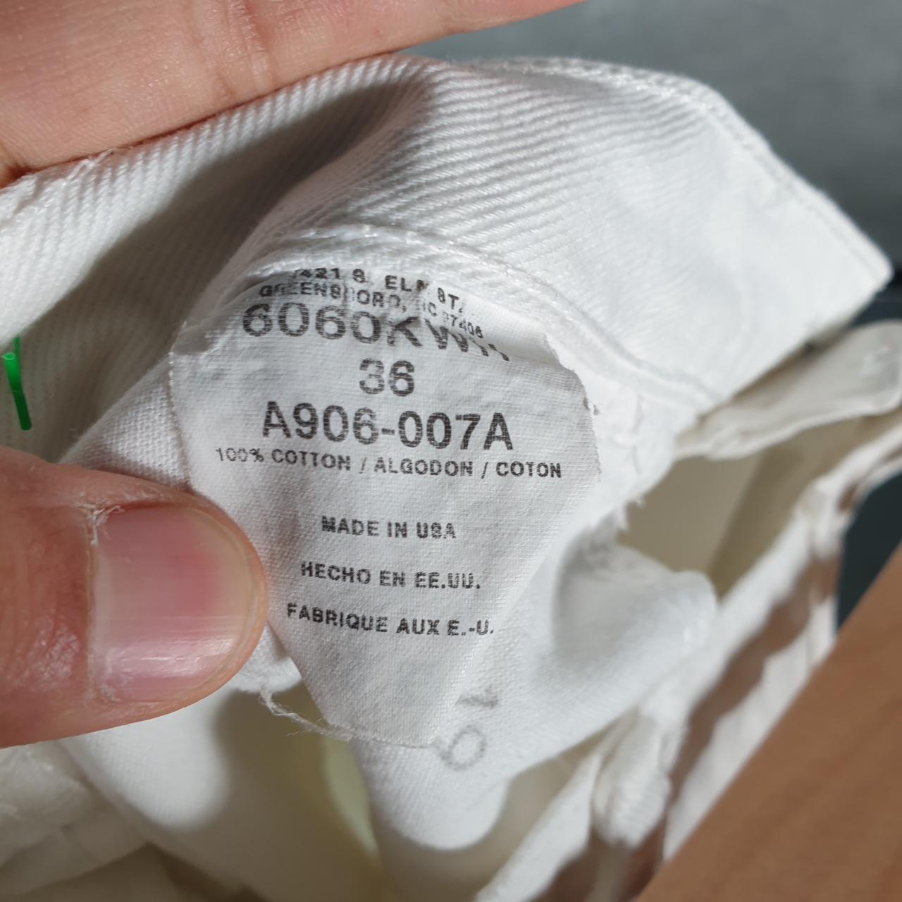 Vintage Wrangler Denim Shorts Jorts Cargo Men’s W36 White Baggy Cotton