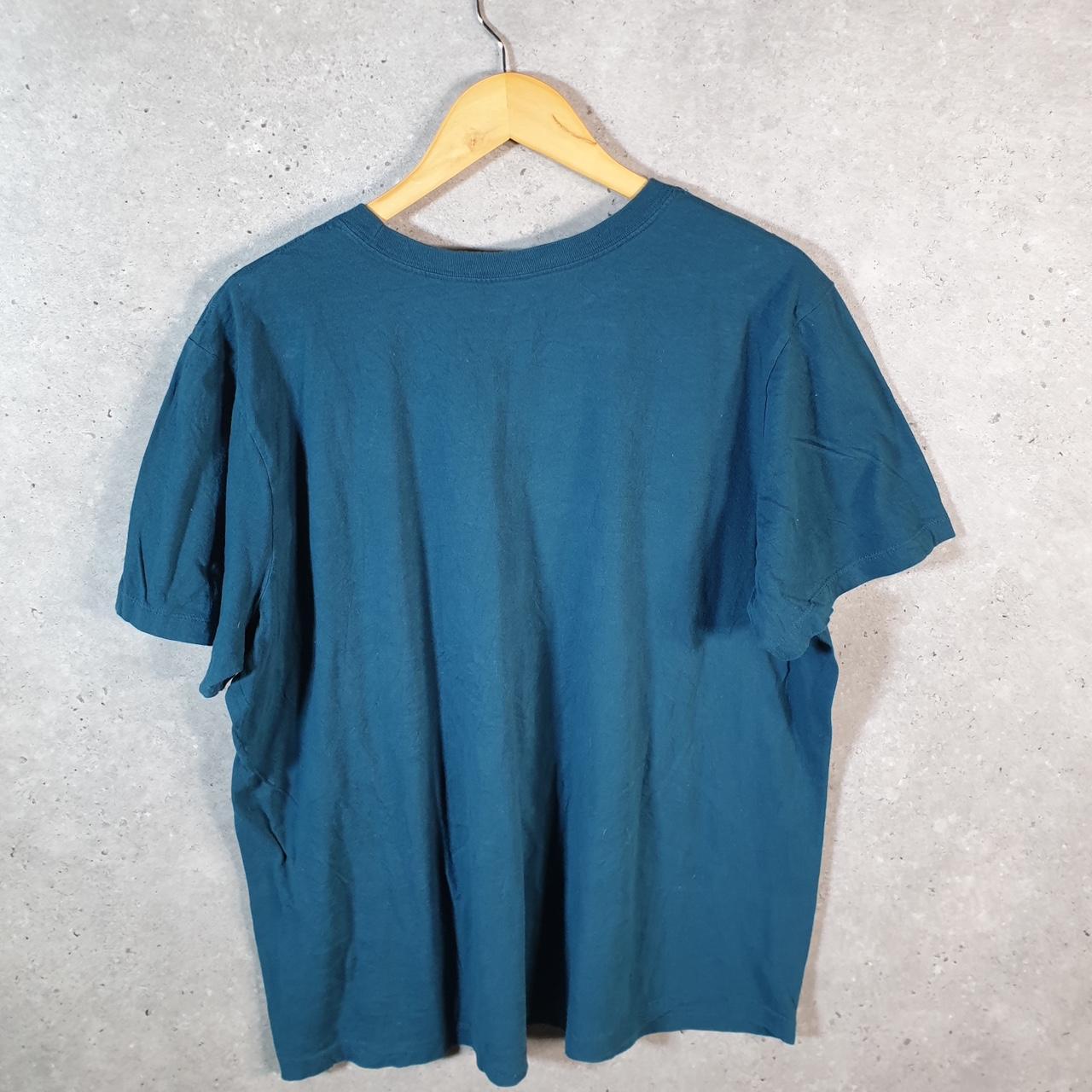 Vintage Nike T Shirt Men’s XL Blue Printed Single Swoosh Logo Athletic C8283