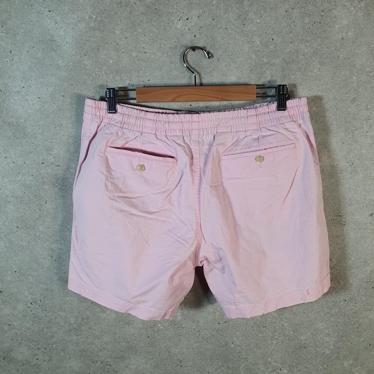 Vintage Ralph Lauren Polo Shorts Jorts Chino Cargo Womens Medium Pink Baggy Cotton