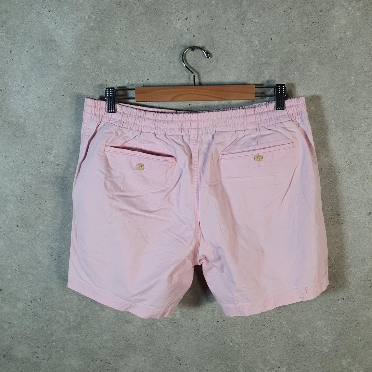 Vintage Ralph Lauren Polo Shorts Jorts Chino Cargo Womens Medium Pink Baggy Cotton