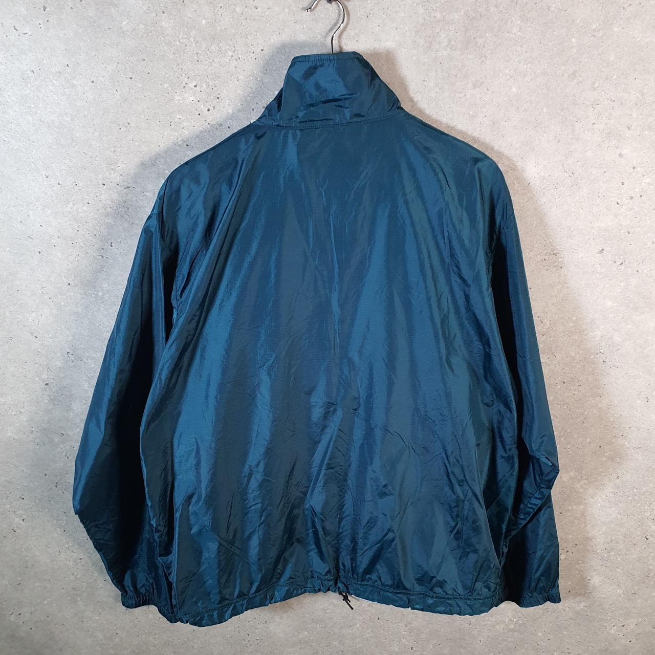 Vintage L.L. Bean Aztec Outdoors Nylon Jacket Mens XL Blue Full Zip Waterproof