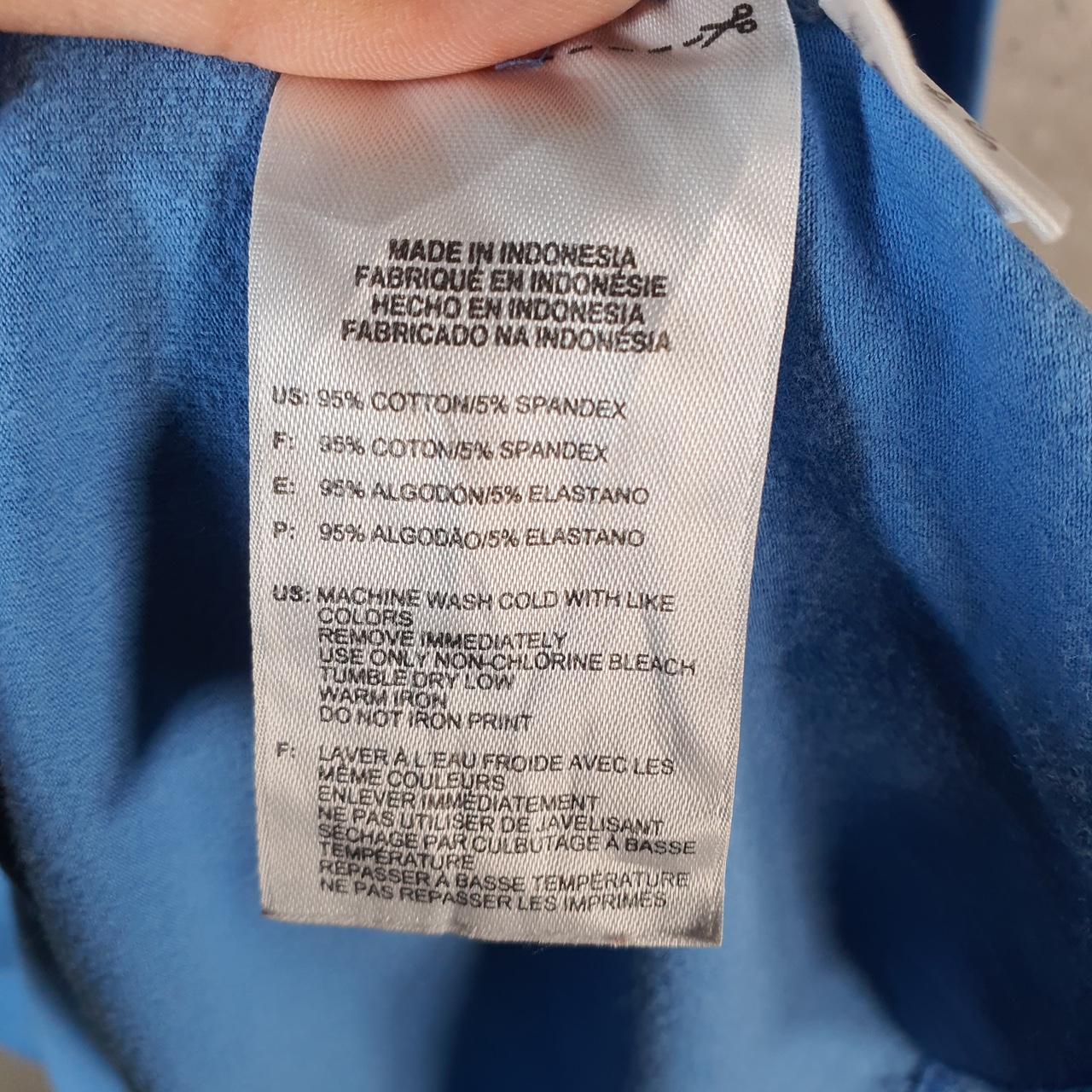 Vintage Adidas T Shirt Men’s Large Blue Three Stripes Athletic Logo