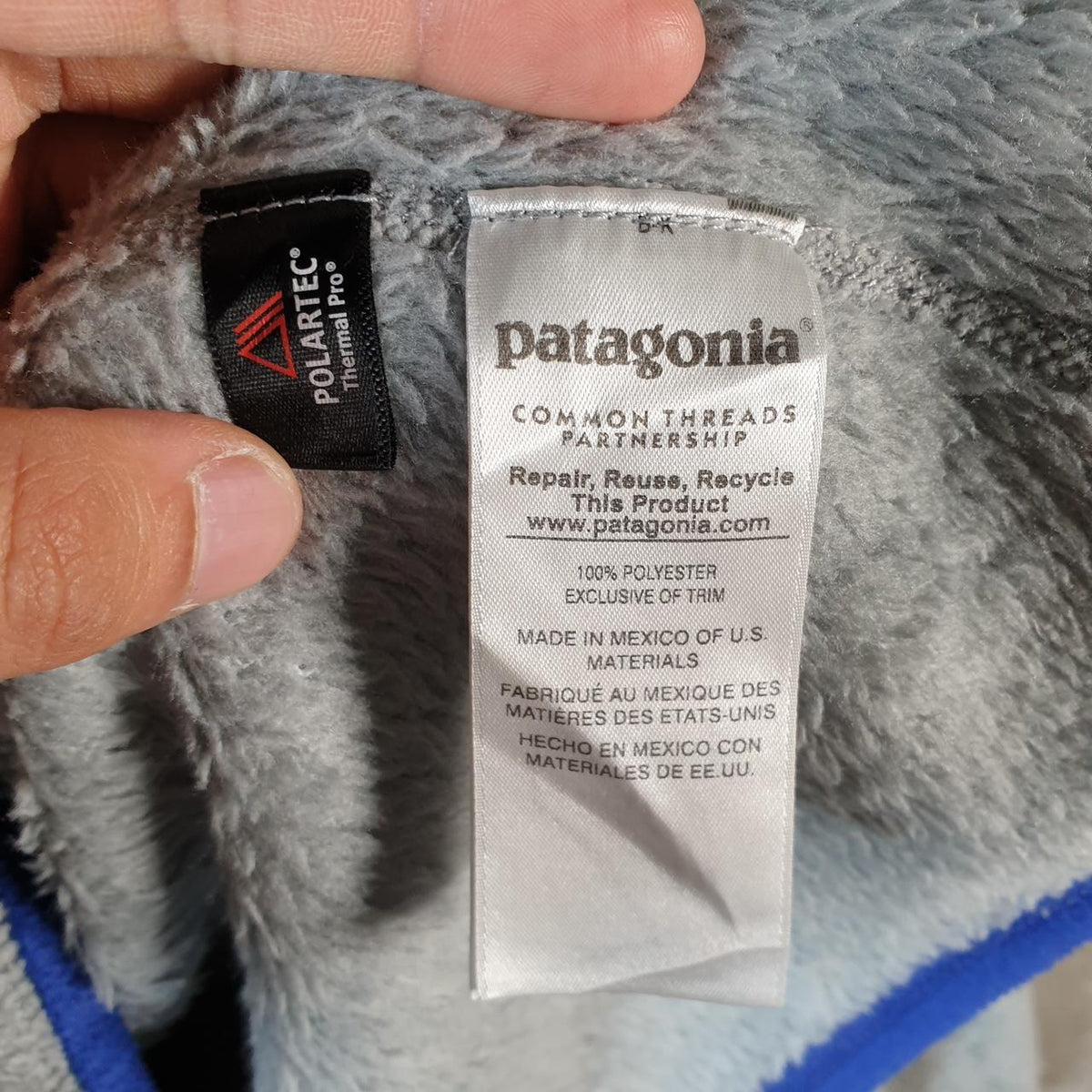 Vintage Patagonia Re Tool Half T-Snap Fleece Pullover Sweatshirt Womens Small Grey