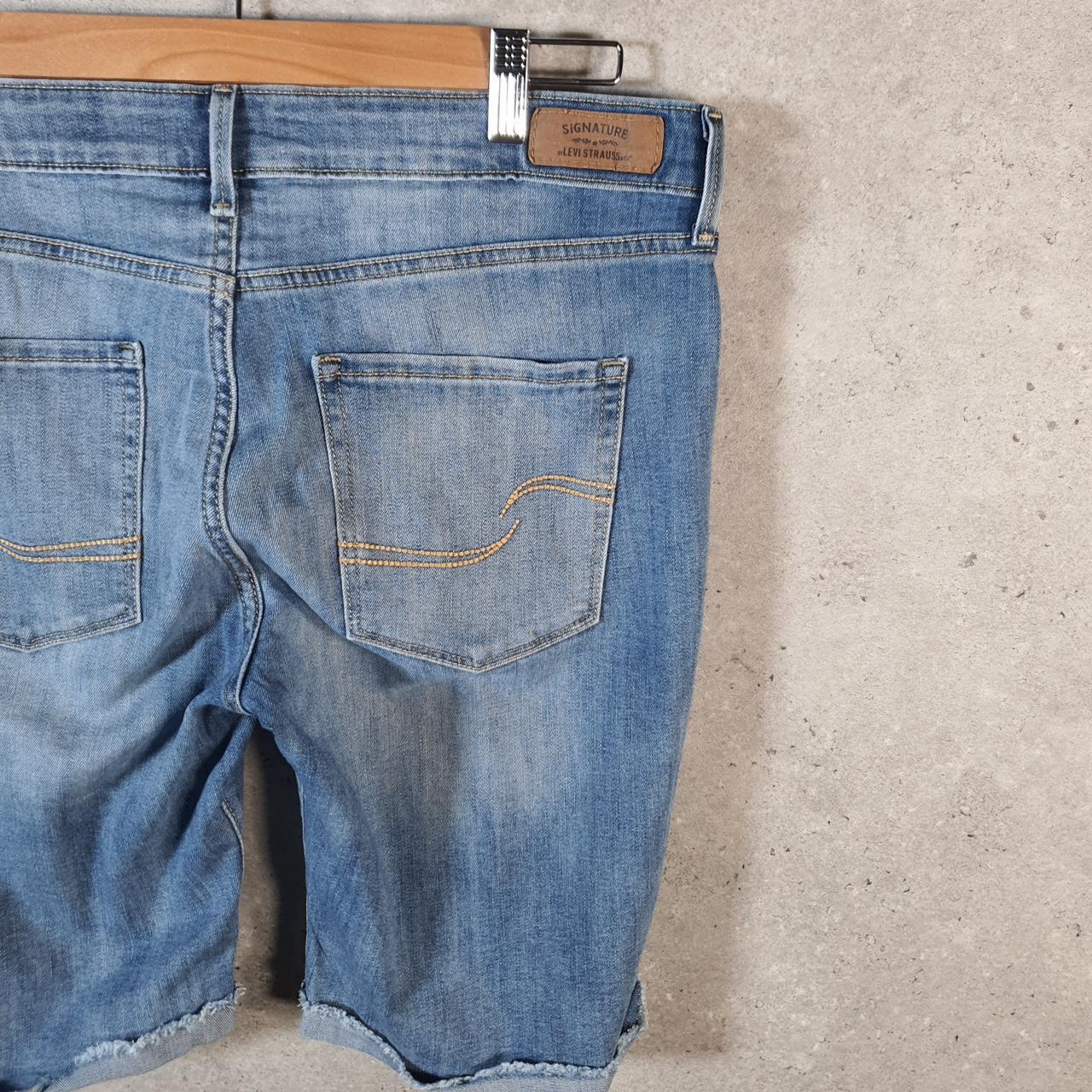 Vintage Levi’s Cut Off Baggy Shorts Jorts Cargo Womens W31 Blue Relaxed Denim