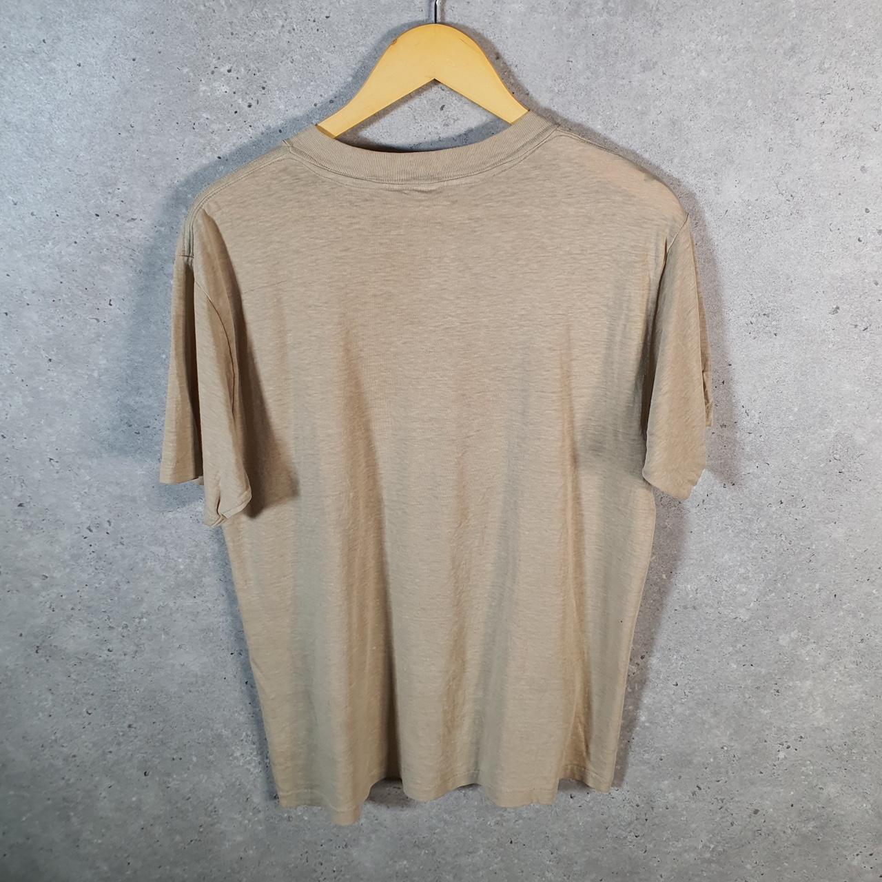 Vintage Lexington Alpha Gator 90s USA Single Stitch T Shirt Men’s Medium Brown