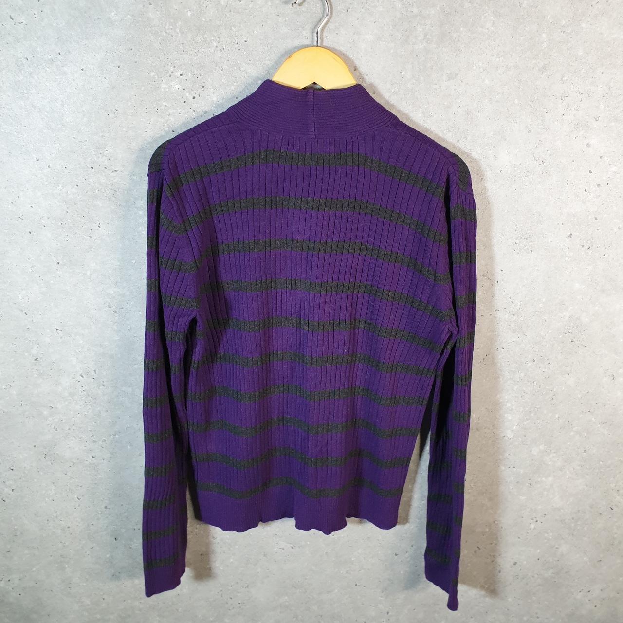 Vintage Ralph Lauren Polo Knit Sweater Womens XL Purple Cotton Pullover