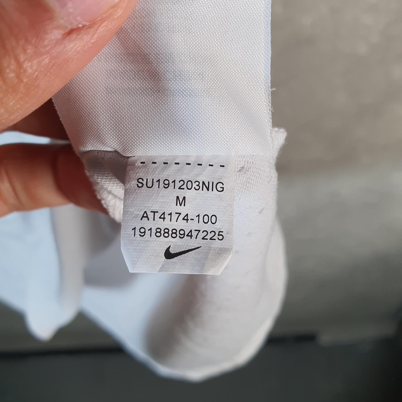 Vintage Nike Dri Fit Running T Shirt Shirt Men’s Medium White Logo Athletic C9751