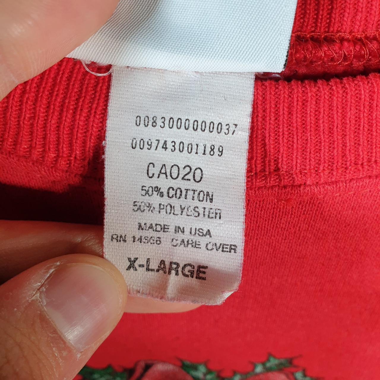 Vintage Lee Sweatshirt Men’s XL Red USA Pullover Christmas Family Reunion