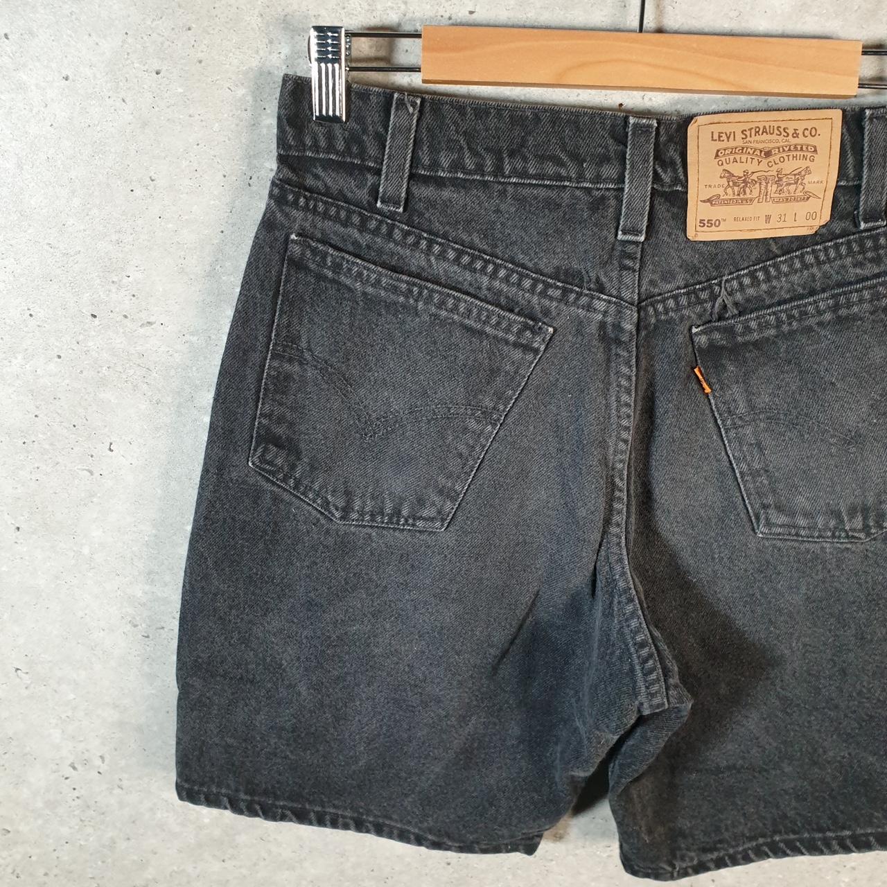 Vintage Levi’s 550 Baggy Shorts Jorts Cargo Mens W31 Grey Relaxed Denim