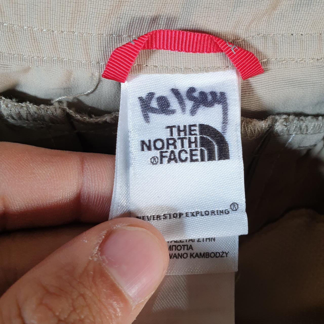 Vintage The North Face TNF Shorts Jorts Chino Cargo Womens UK8 Beige Baggy Cotton