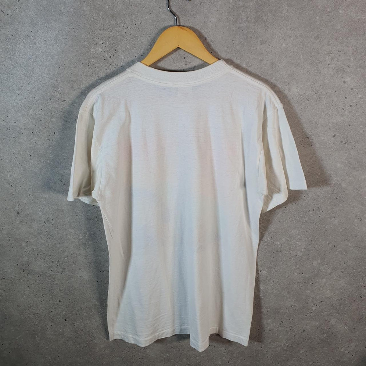 Vintage Alore Anchor 90s Graphic USA Single Stitch T Shirt Men’s Large White C9651