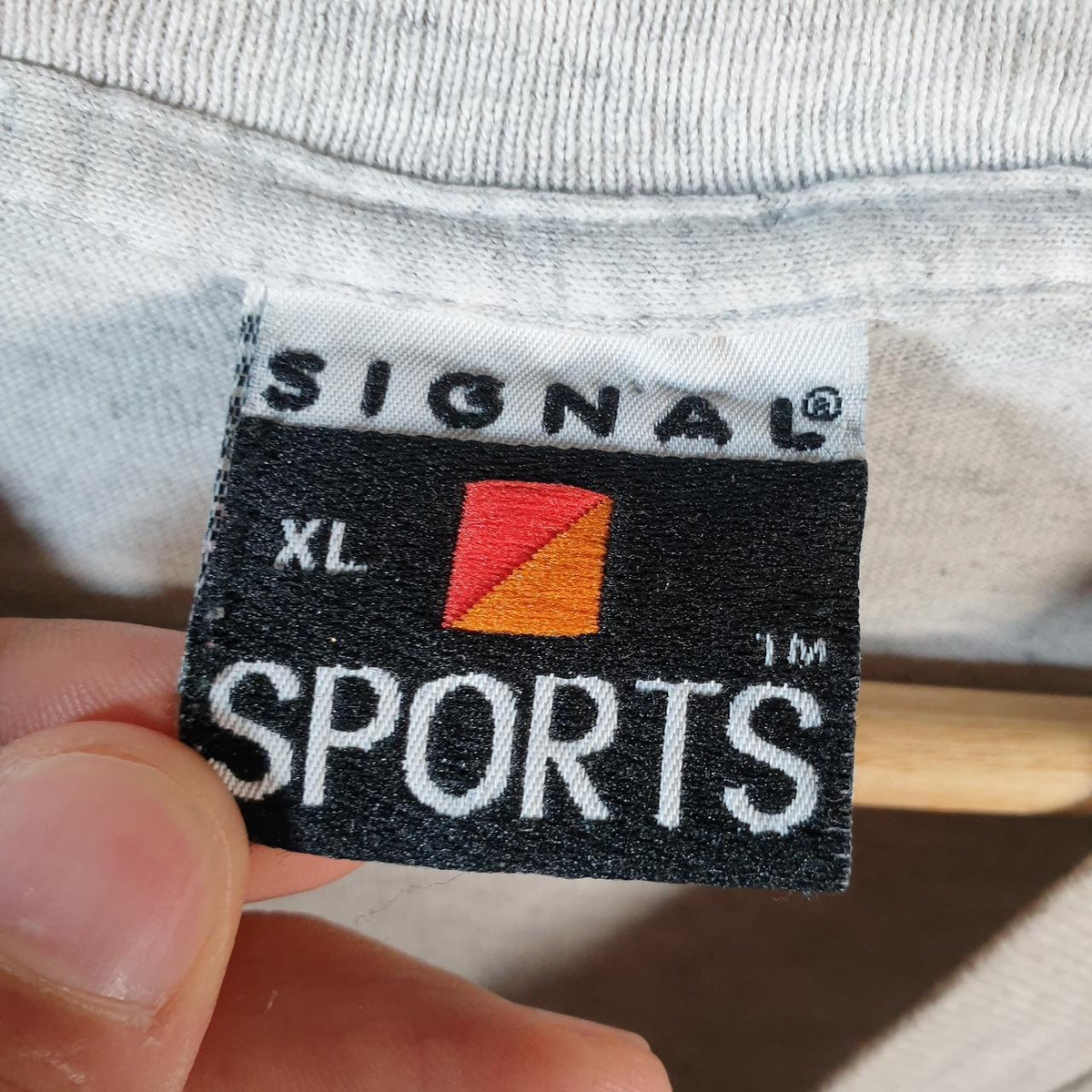 Vintage Signal Sports Virginia Beach 90s USA Single Stitch T Shirt Men’s Medium Grey