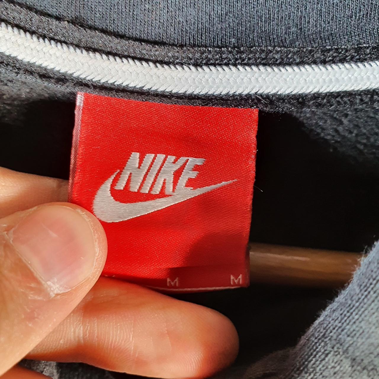 Vintage Nike Club Sportswear Hoodie Womens Medium Black Swoosh Y2K Pullover