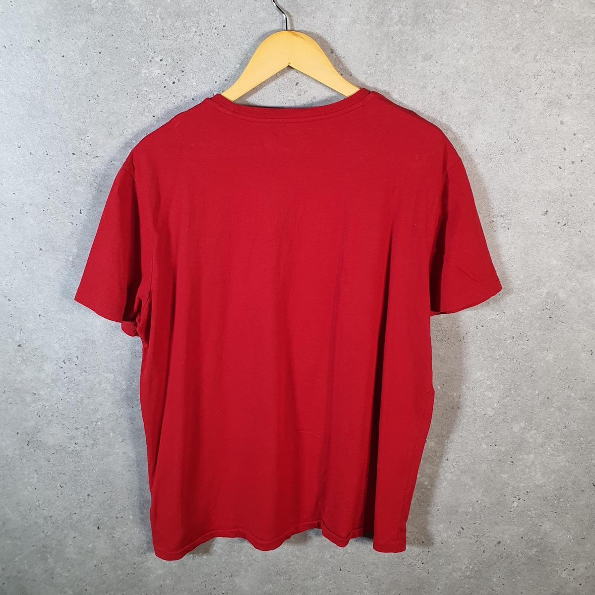 Vintage Ralph Lauren Polo T Shirt Men’s Large Red Embroidered Pony Classic Fit C9098