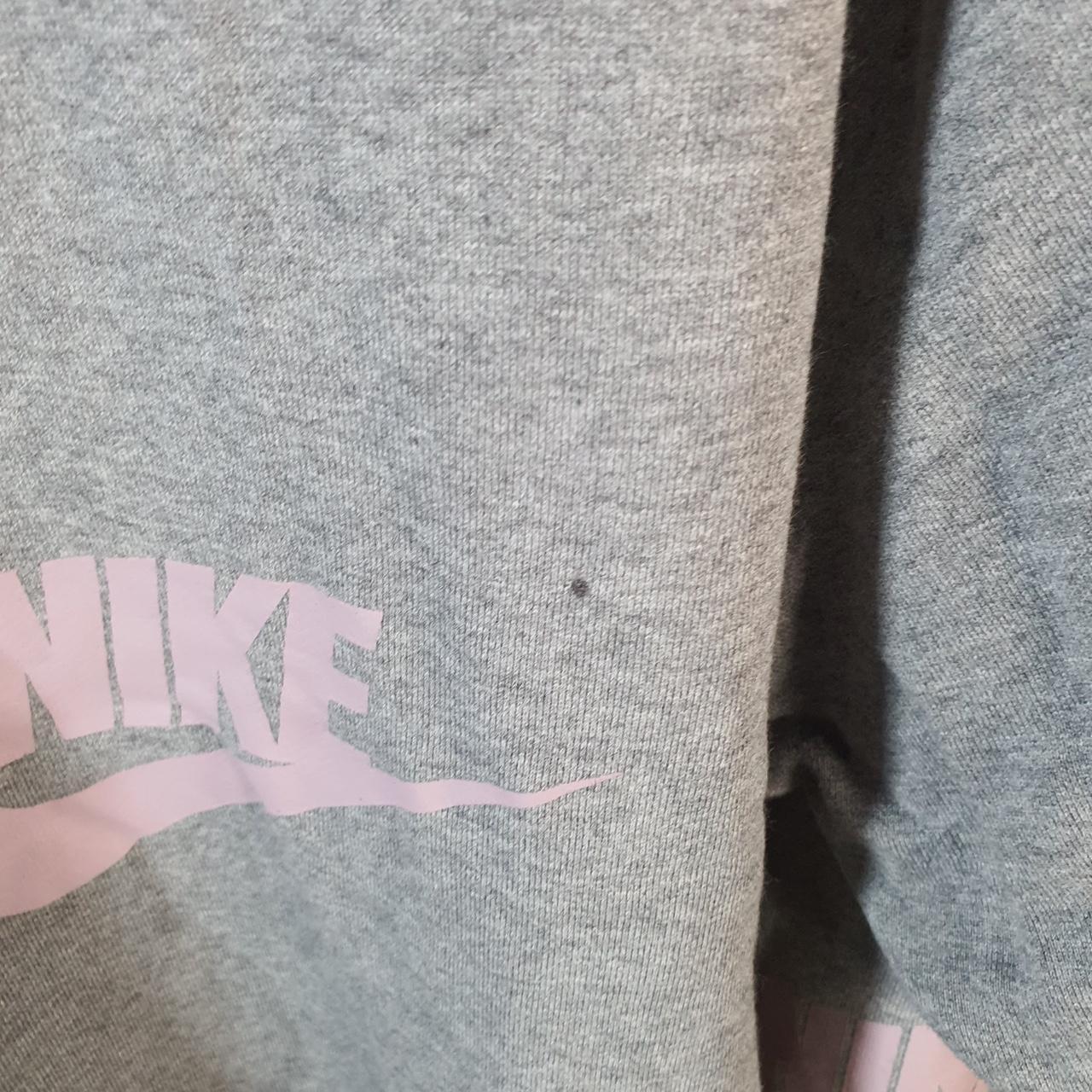 Vintage Nike Club All Over Print AOP Hoodie Men’s Small Grey Swoosh Y2K Pullover