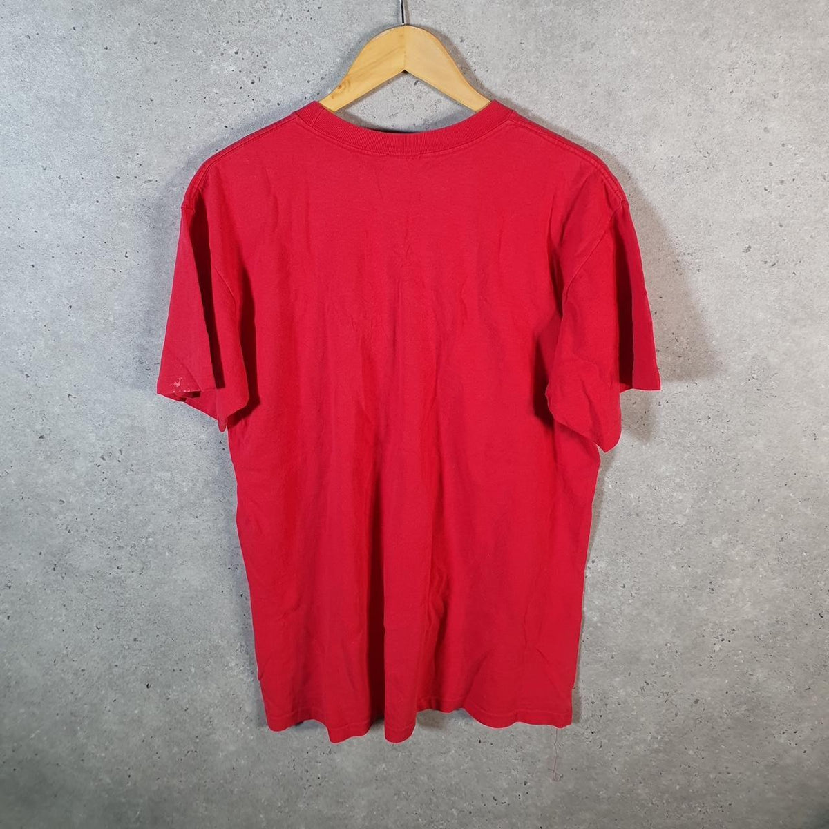 Vintage Anvil USA Grandma Embroidered Single Stitch T Shirt Men’s Large Red Big Fish Vintage