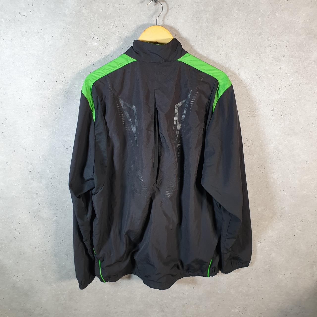 Vintage Adidas Barricade Windbreaker Track Jacket Mens Large Black USA Three Stripes Full Zip