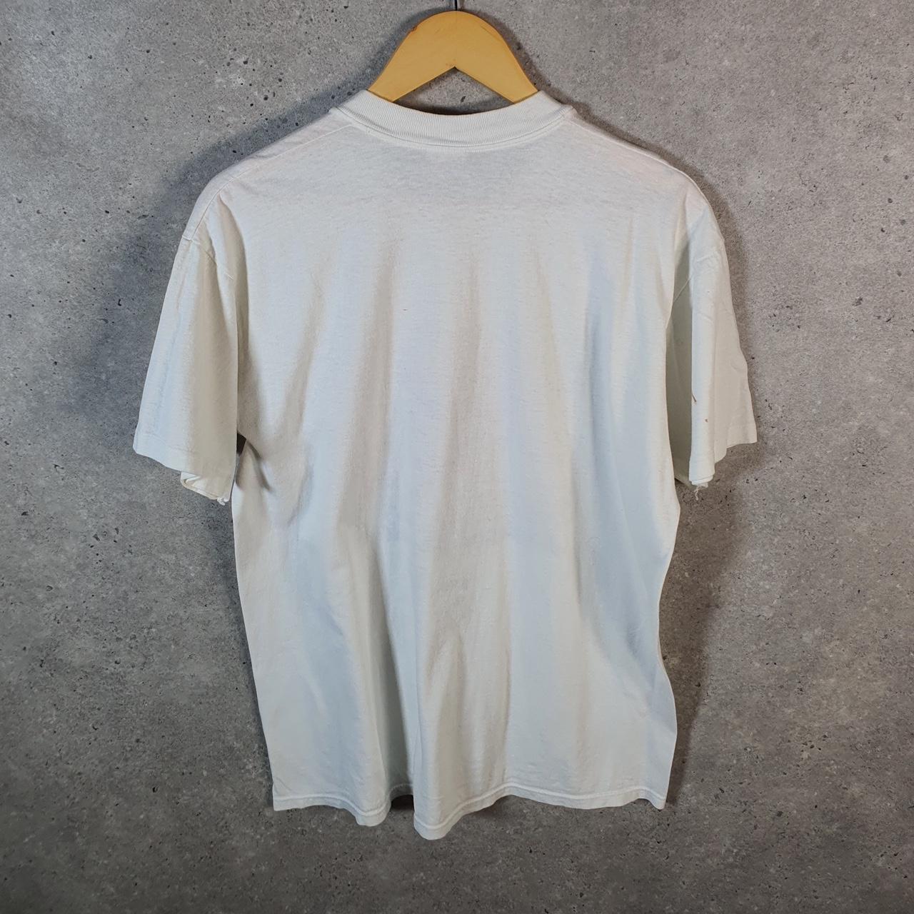 Vintage Stedman Jackson Pawlock 90s USA Single Stitch T Shirt Men’s Large White