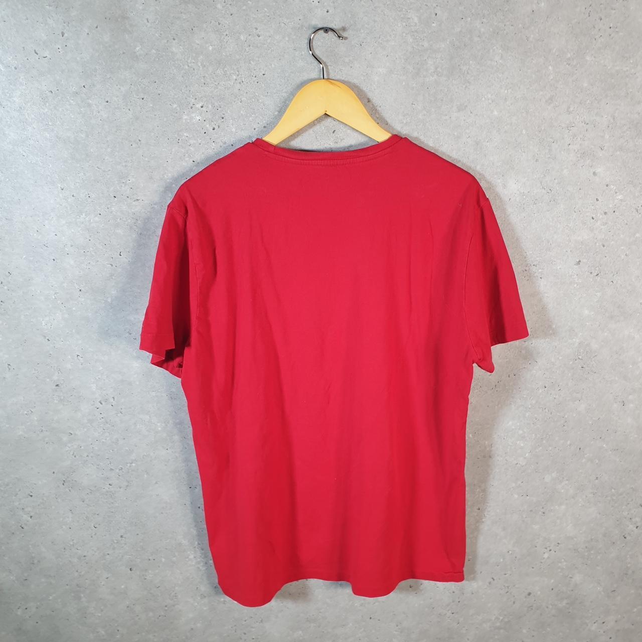 Vintage Ralph Lauren Polo T Shirt Men’s XL Red Embroidered Pony Custom Slim Fit C9037