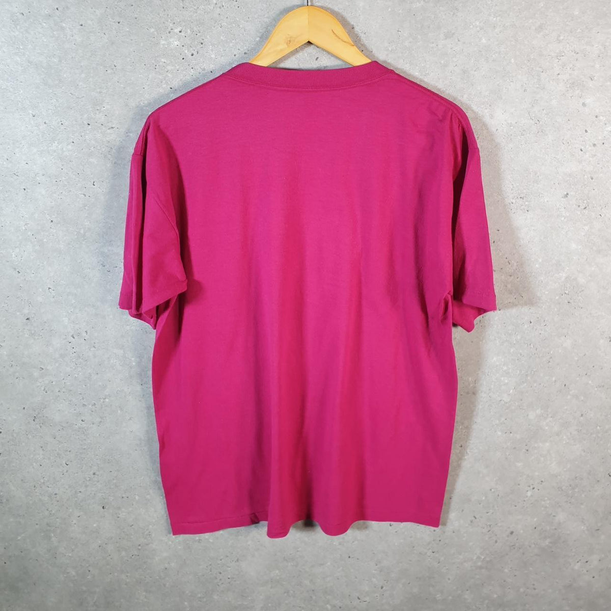 Vintage Lake George New York USA Single Stitch T Shirt Men’s Small Pink C8054