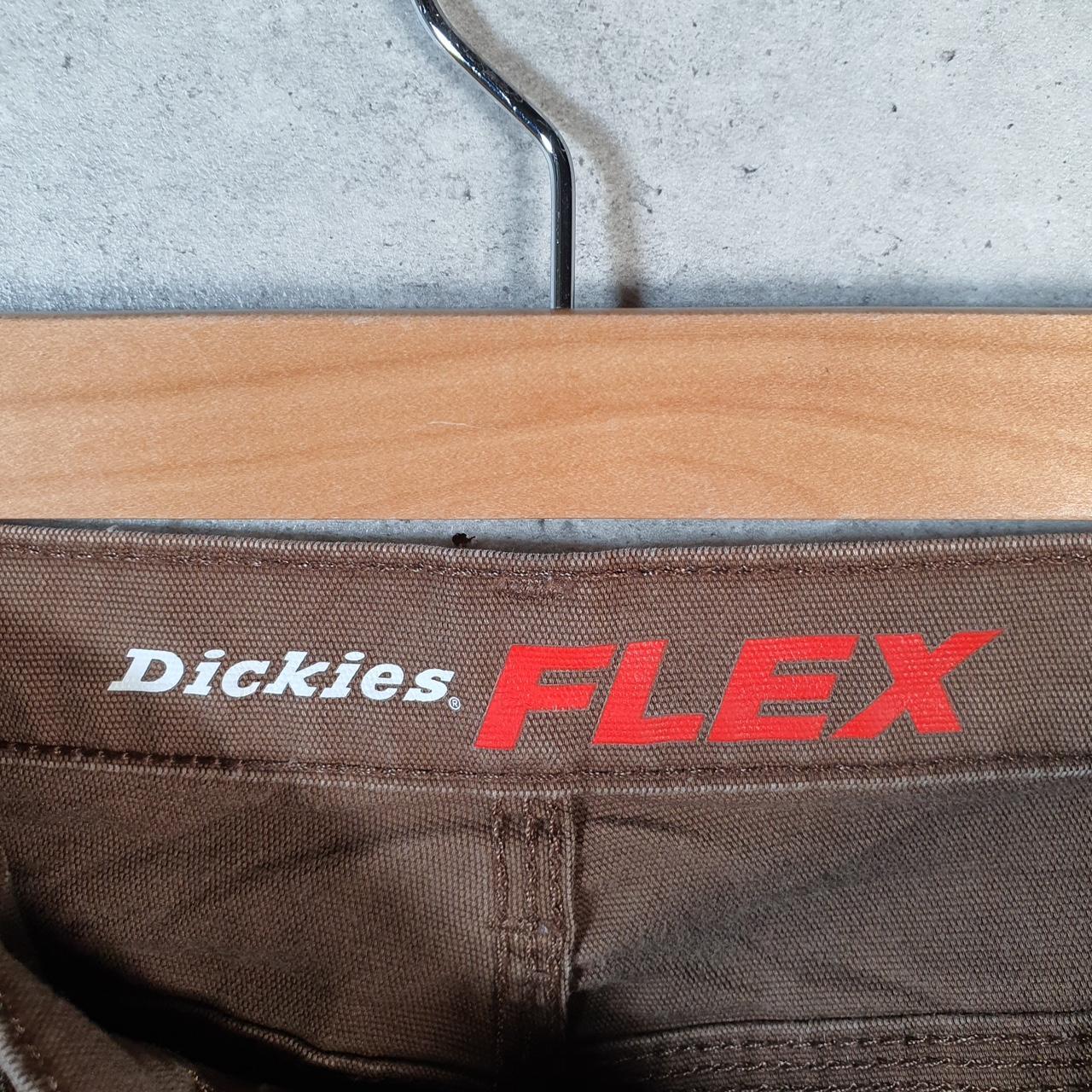 Vintage Dickies Carpenter Shorts Jorts Cargo Men’s W38 Brown Relaxed Fit Cropped Denim Jean Big Fish Vintage