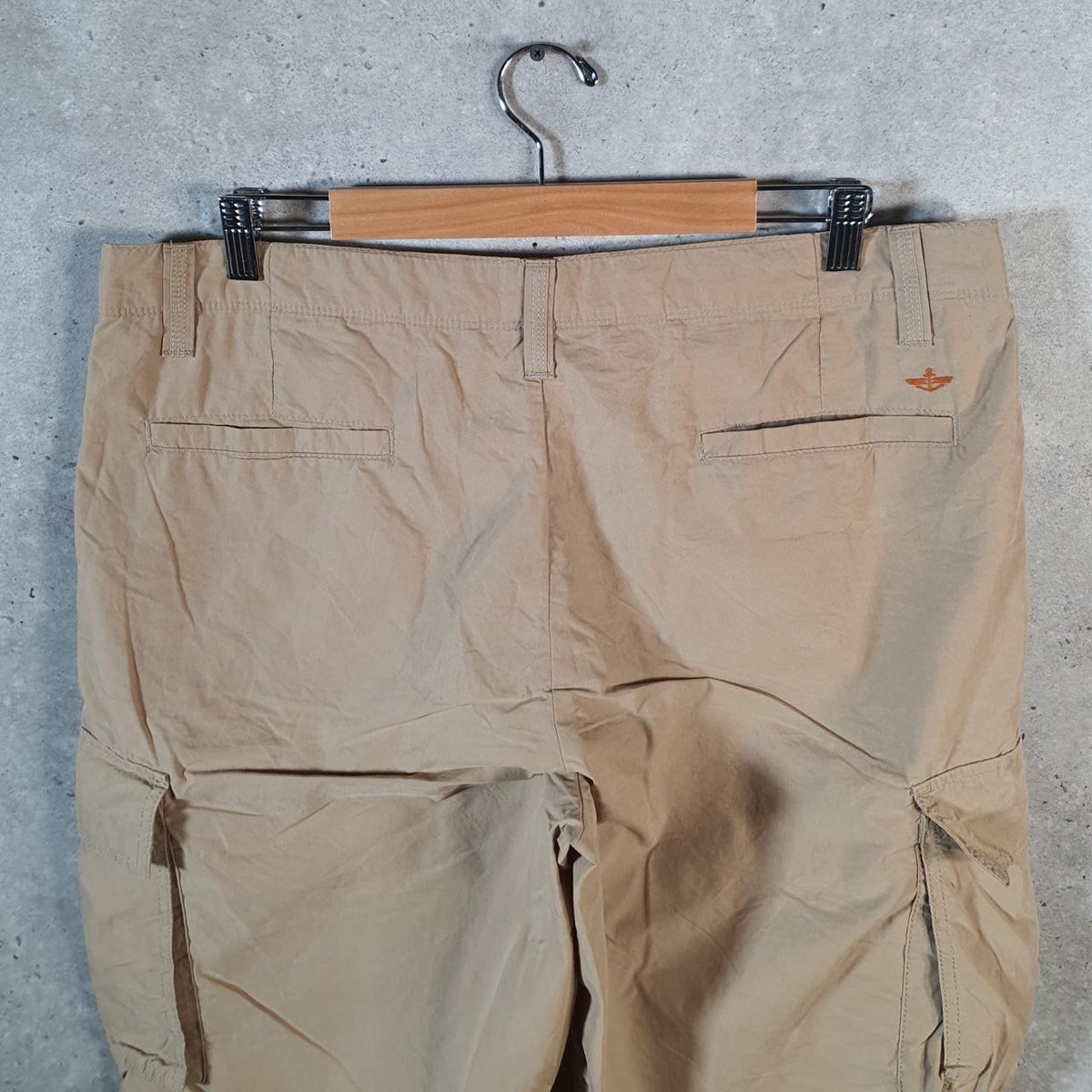 Vintage Dockers Chino Shorts Jorts Cargo Men’s W36 Brown Baggy Cotton A4415